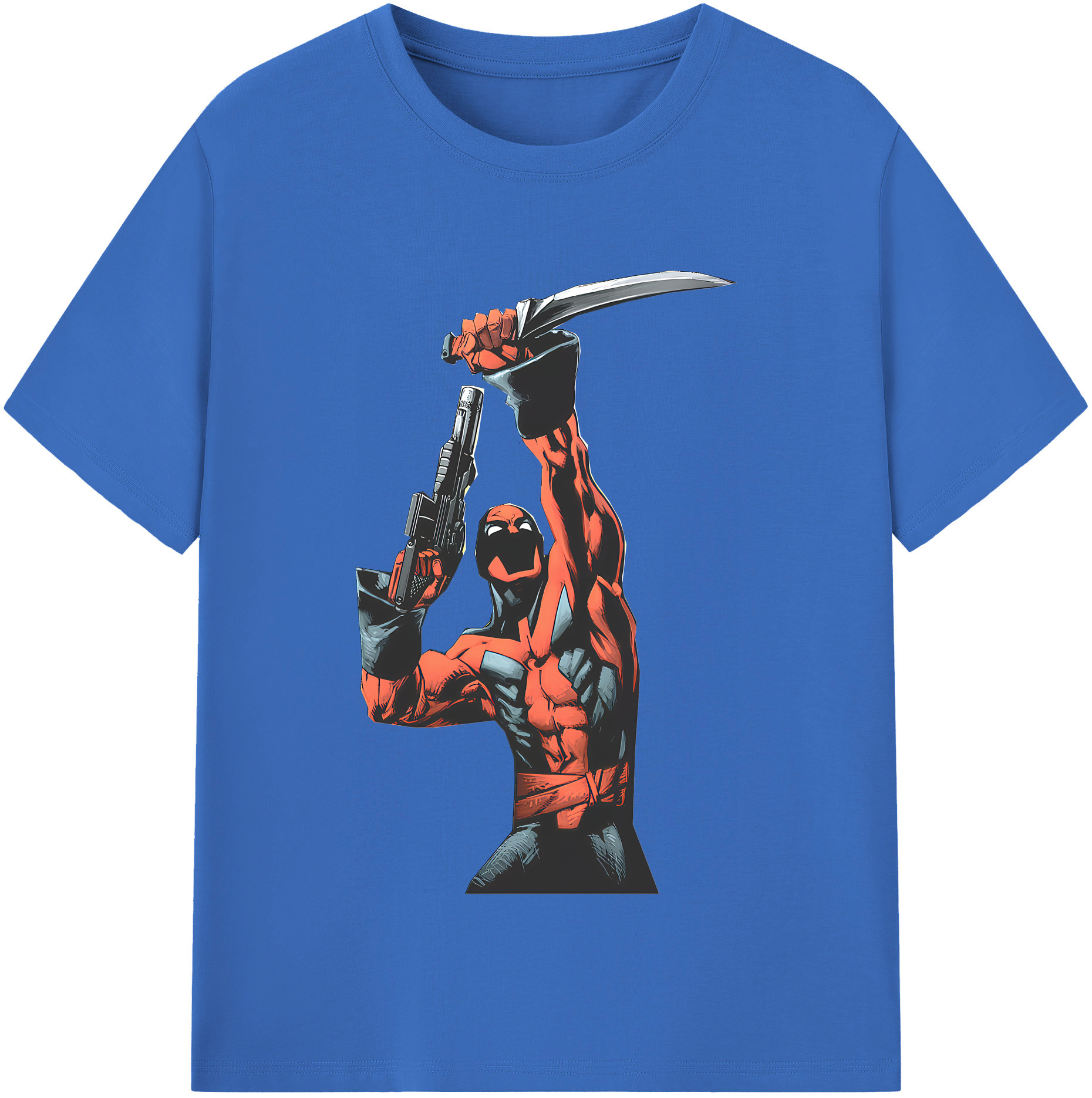 （画像用） Deadpool デッドプール 綿100％半袖Tシャツ（フロントプリント）