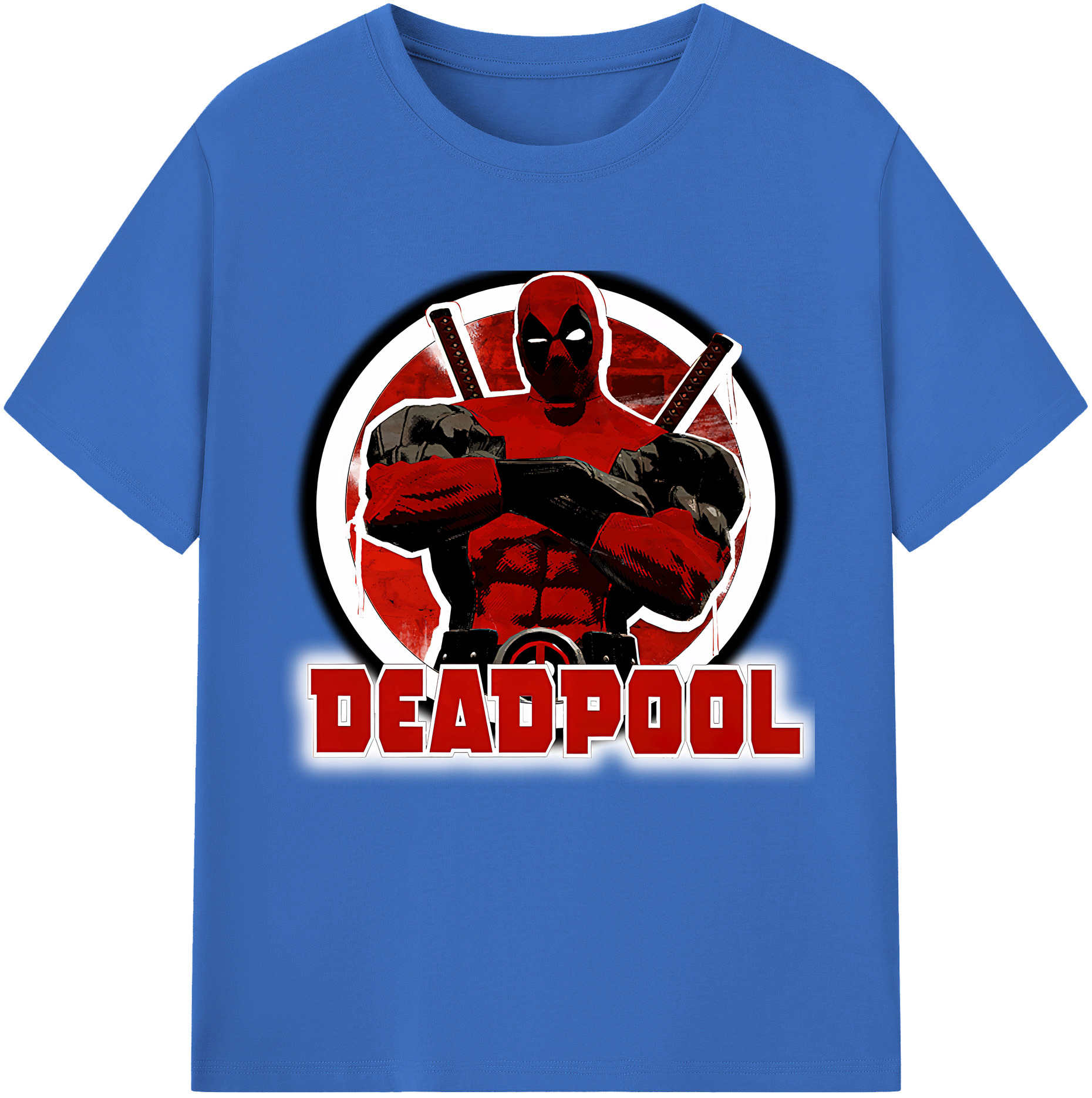 （画像用） Deadpool デッドプール 綿100％半袖Tシャツ（フロントプリント）