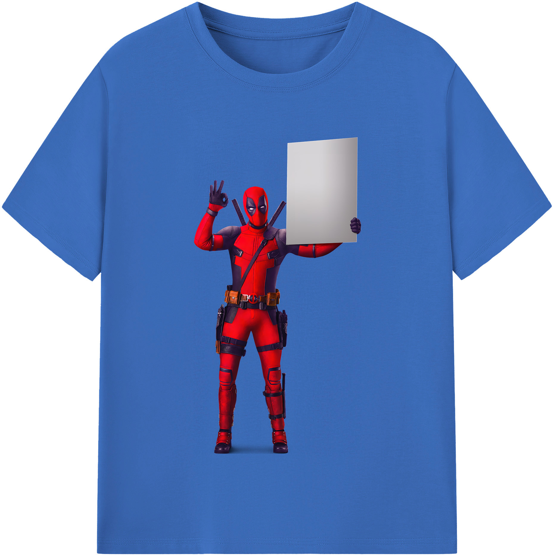 （画像用） Deadpool デッドプール 綿100％半袖Tシャツ（フロントプリント）