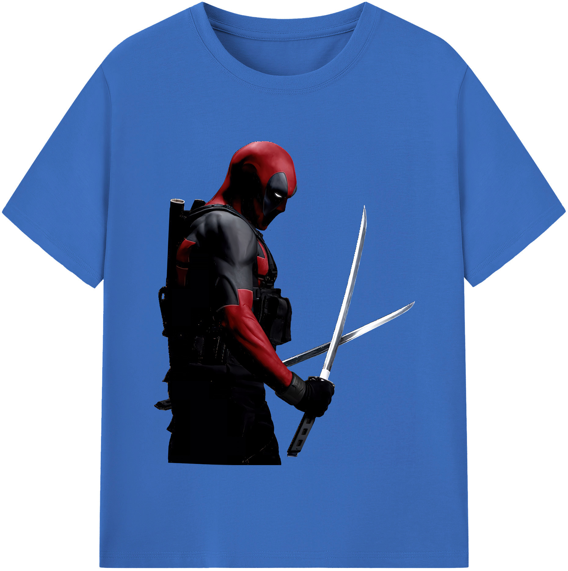 （画像用） Deadpool デッドプール 綿100％半袖Tシャツ（フロントプリント）