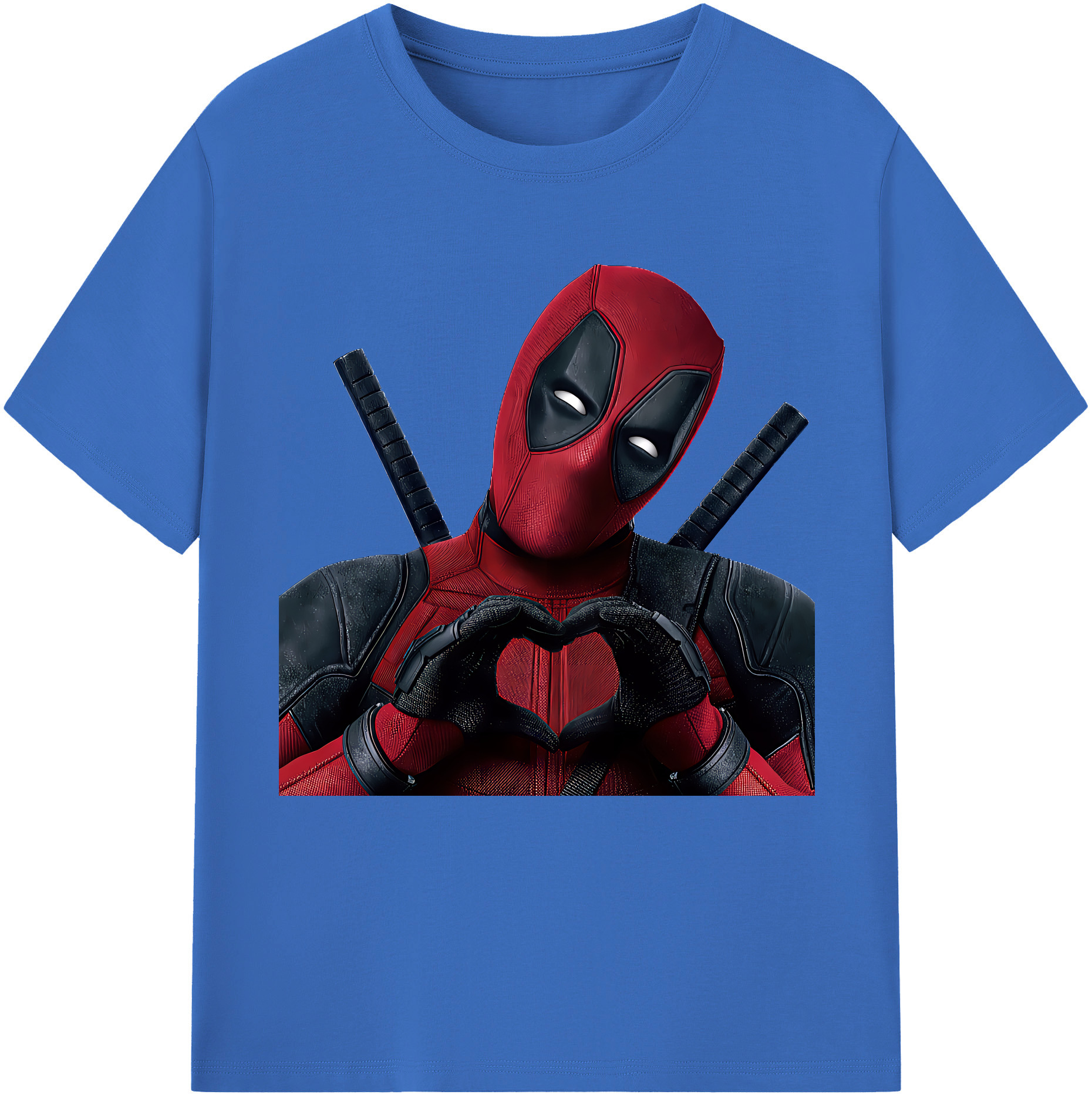 （画像用） Deadpool デッドプール 綿100％半袖Tシャツ（フロントプリント）