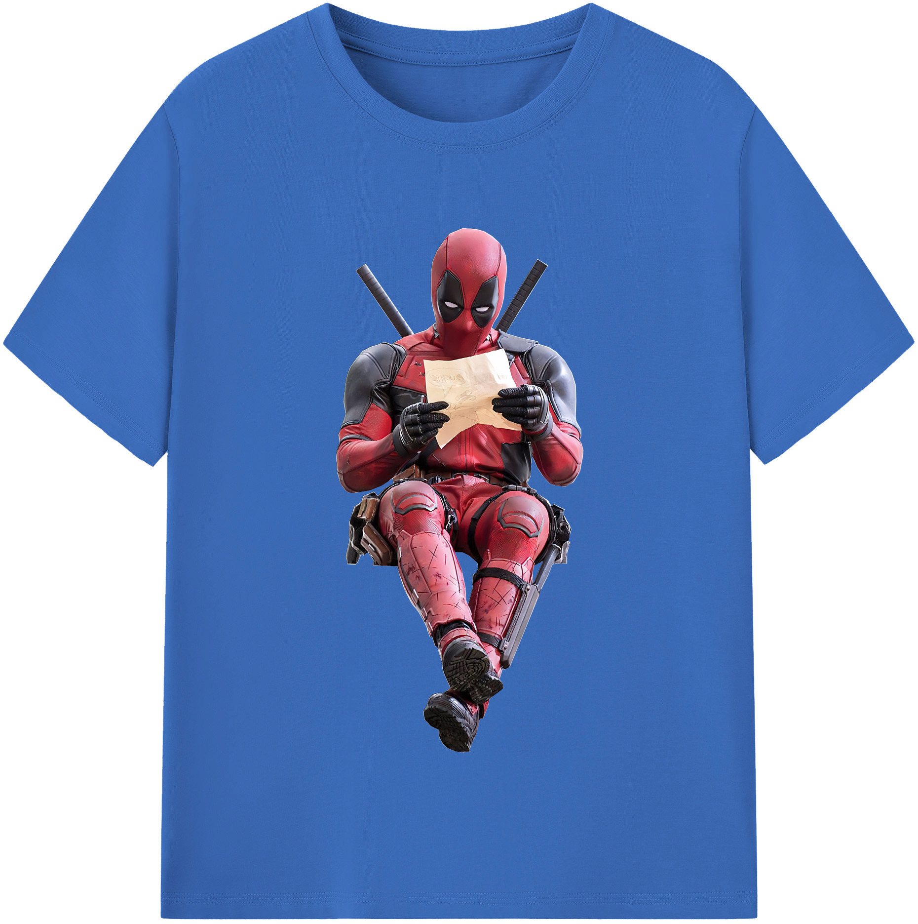 （画像用） Deadpool デッドプール 綿100％半袖Tシャツ（フロントプリント）