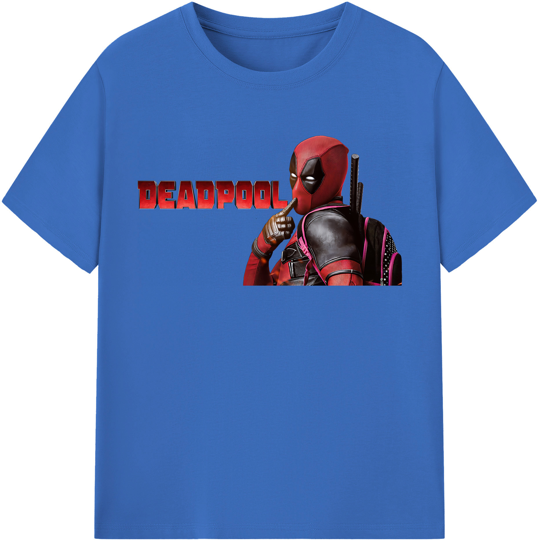 （画像用） Deadpool デッドプール 綿100％半袖Tシャツ（フロントプリント）
