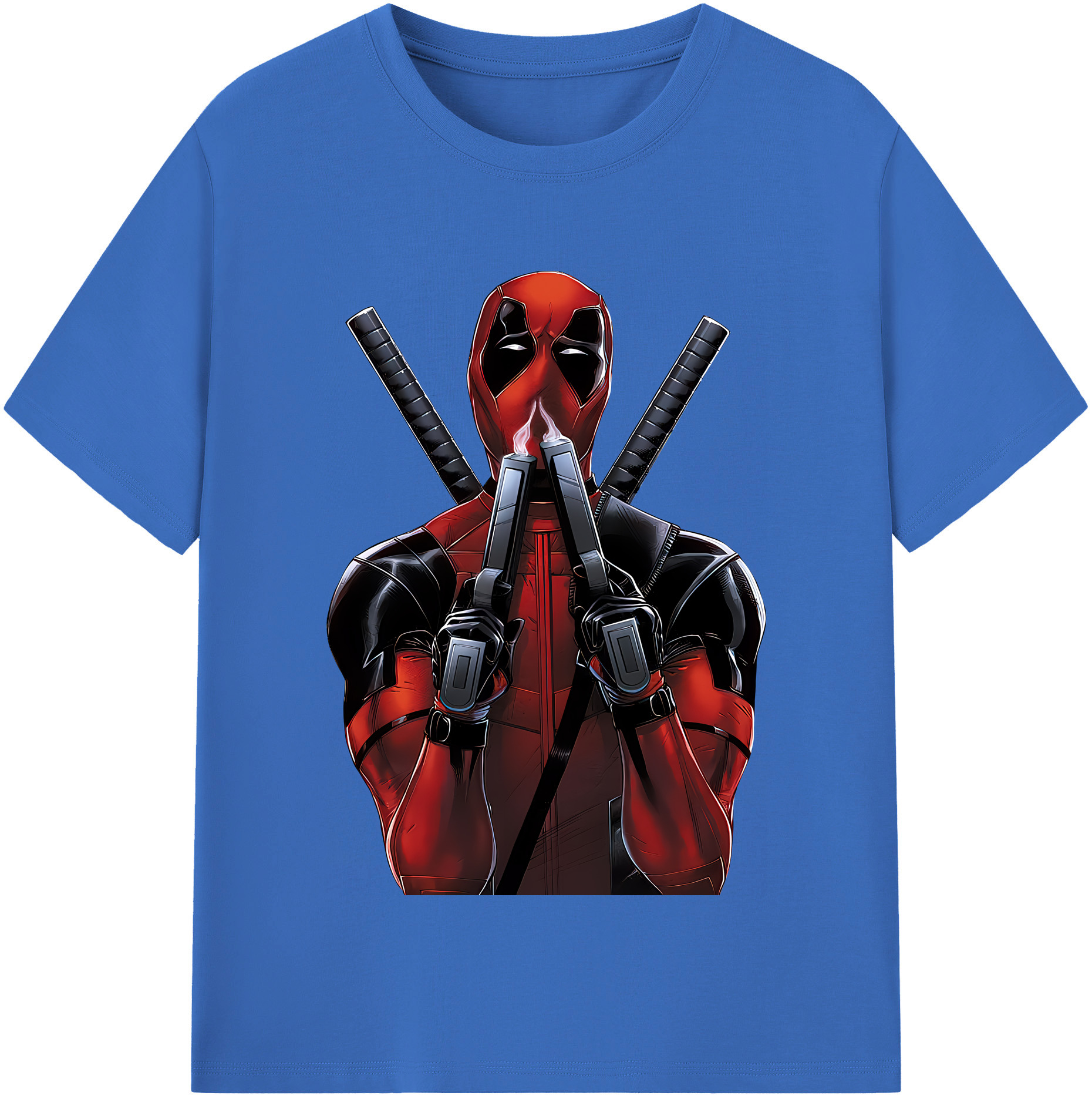 （画像用） Deadpool デッドプール 綿100％半袖Tシャツ（フロントプリント）