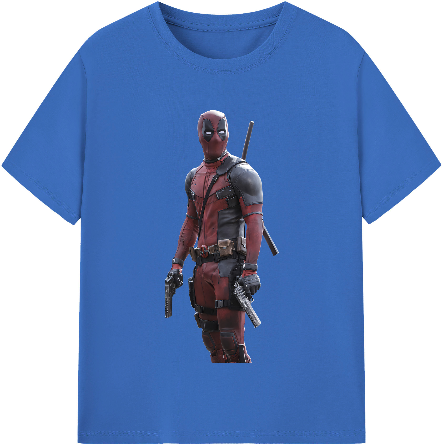 （画像用） Deadpool デッドプール 綿100％半袖Tシャツ（フロントプリント）