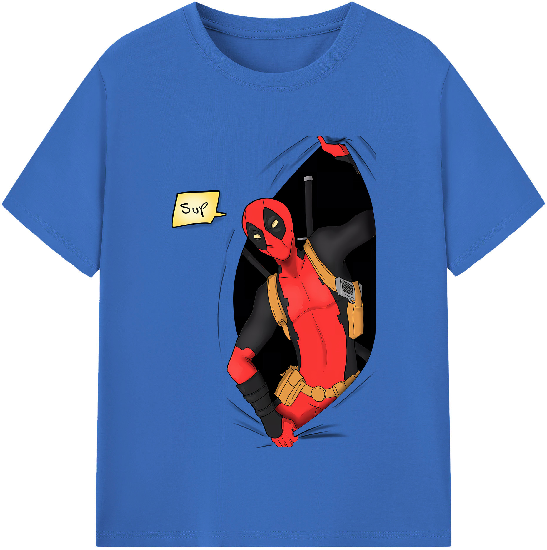 （画像用） Deadpool デッドプール 綿100％半袖Tシャツ（フロントプリント）