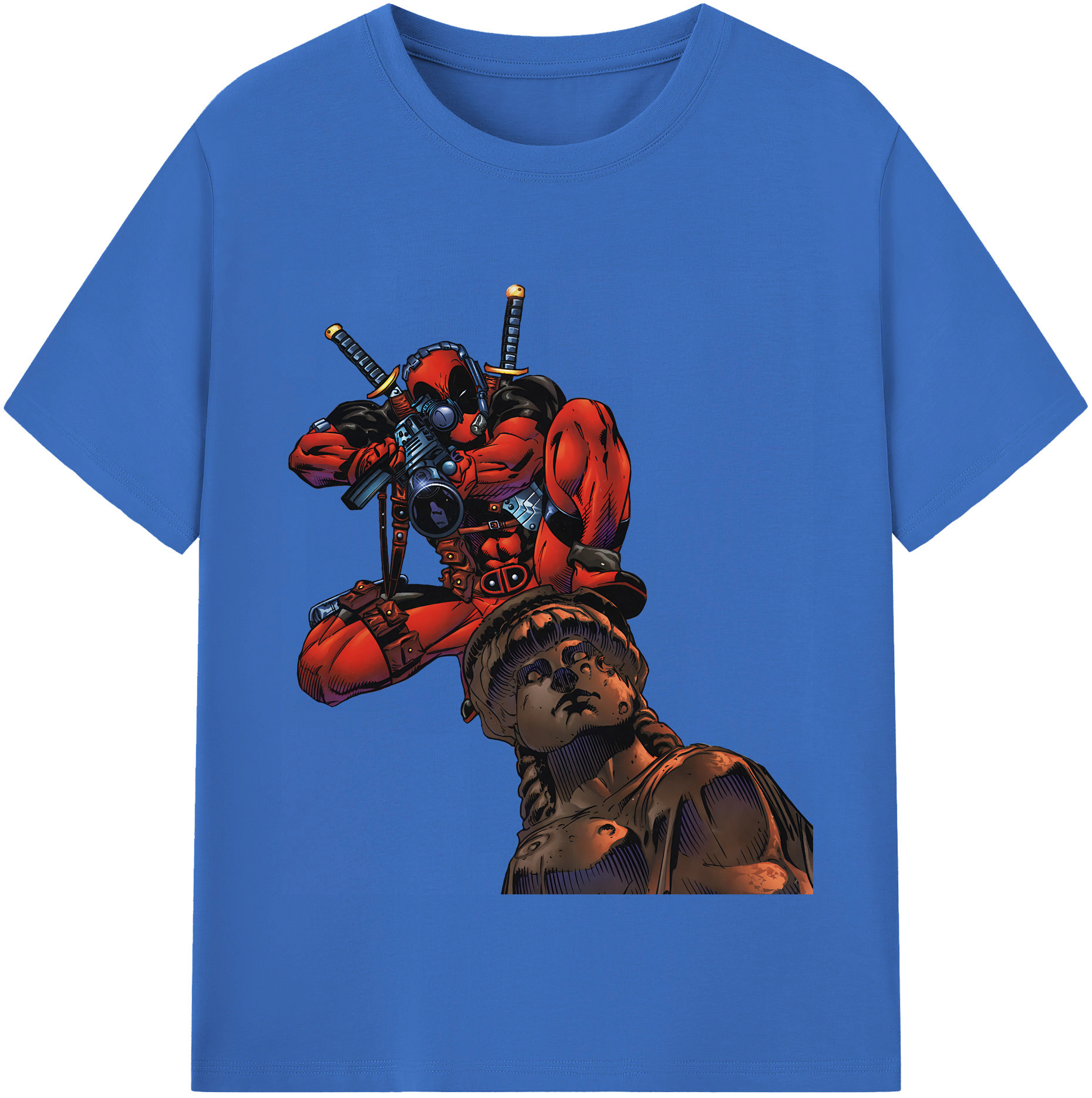 （画像用） Deadpool デッドプール 綿100％半袖Tシャツ（フロントプリント）
