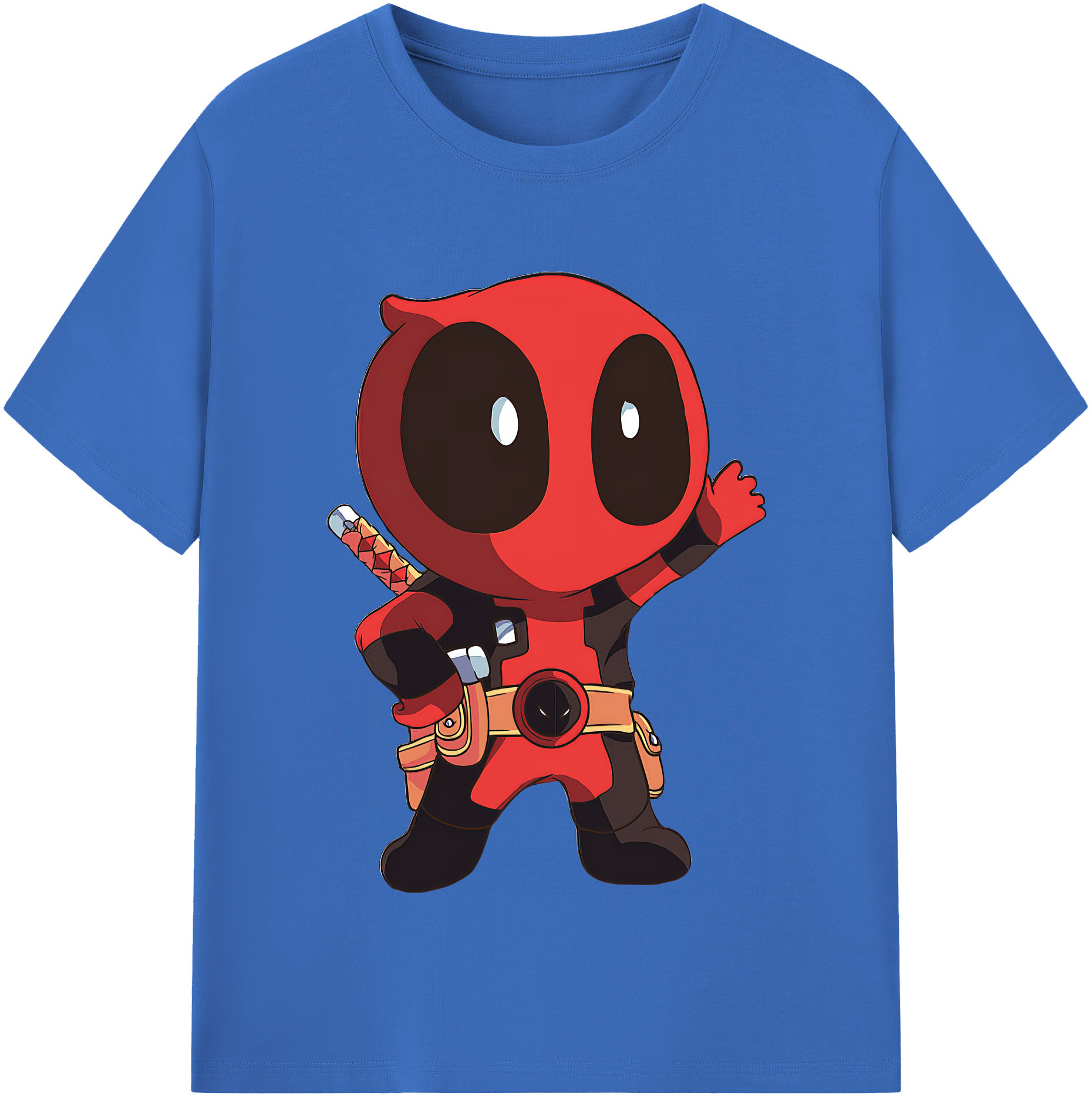 （画像用） Deadpool デッドプール 綿100％半袖Tシャツ（フロントプリント）