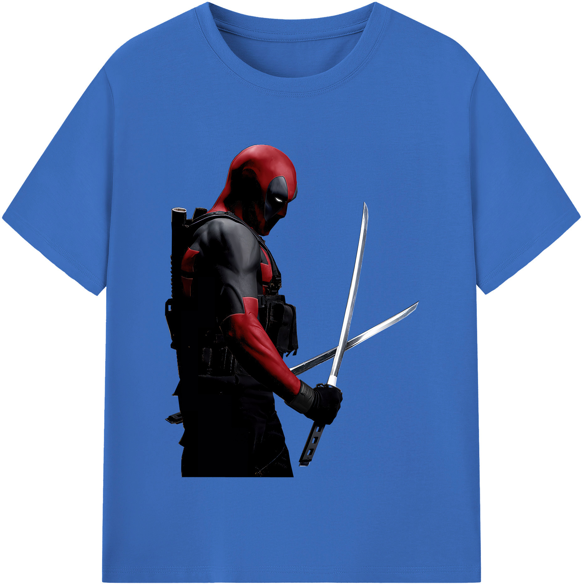 （画像用） Deadpool デッドプール 綿100％半袖Tシャツ（フロントプリント）