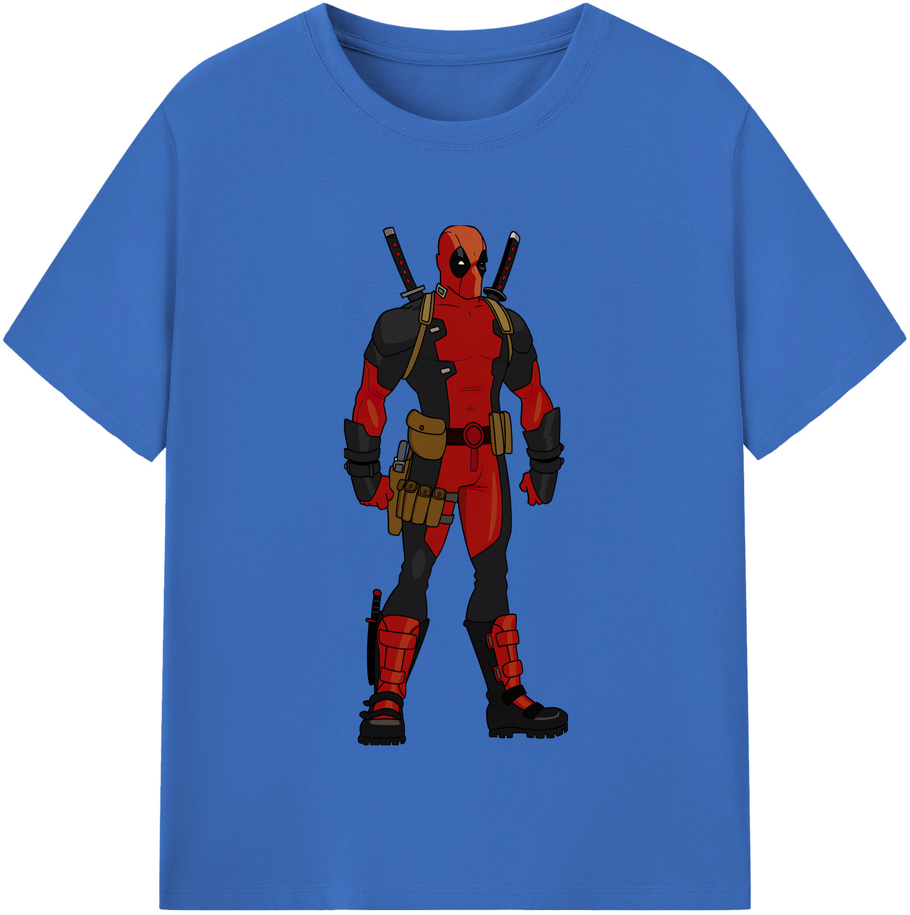 （画像用） Deadpool デッドプール 綿100％半袖Tシャツ（フロントプリント）