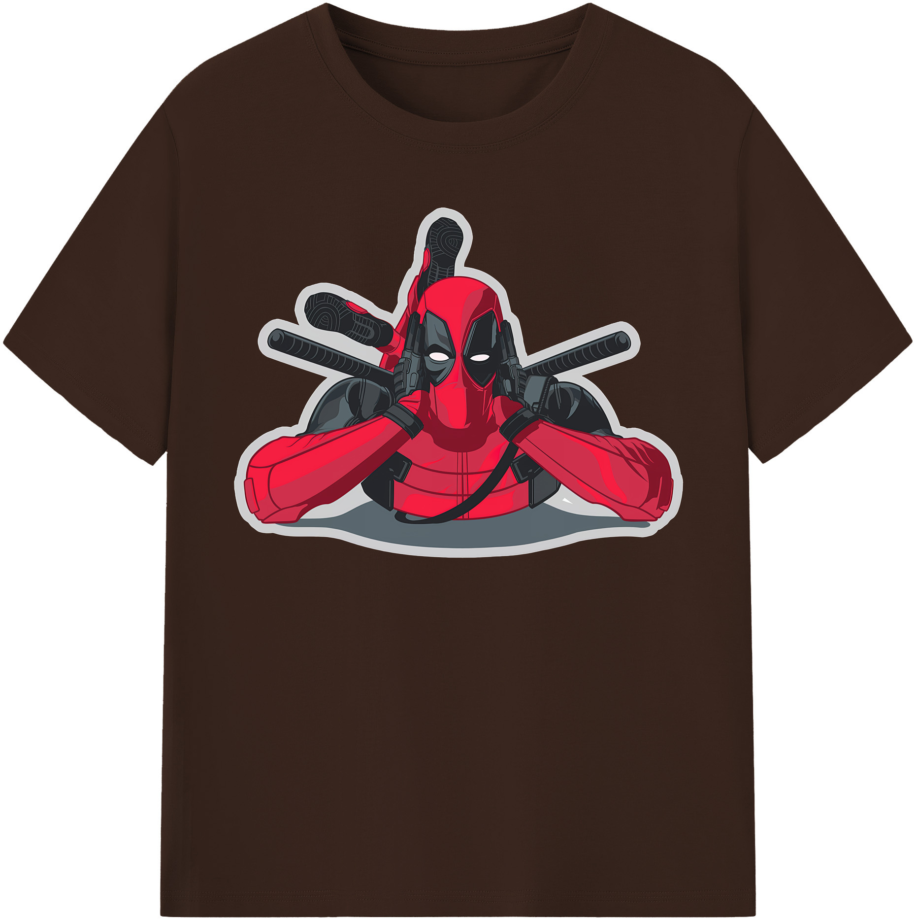 （画像用） Deadpool デッドプール 綿100％半袖Tシャツ（フロントプリント）