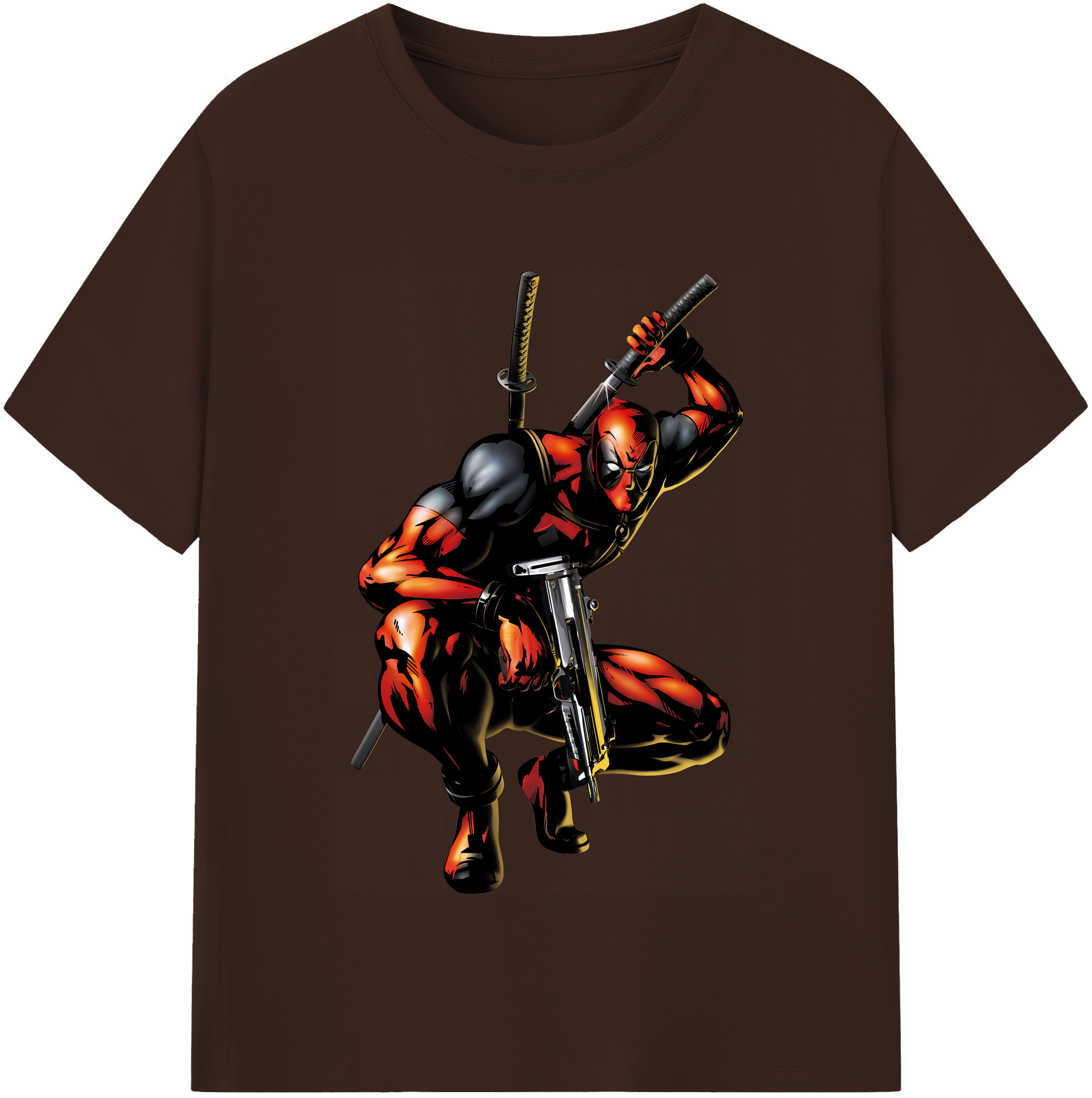 （画像用） Deadpool デッドプール 綿100％半袖Tシャツ（フロントプリント）