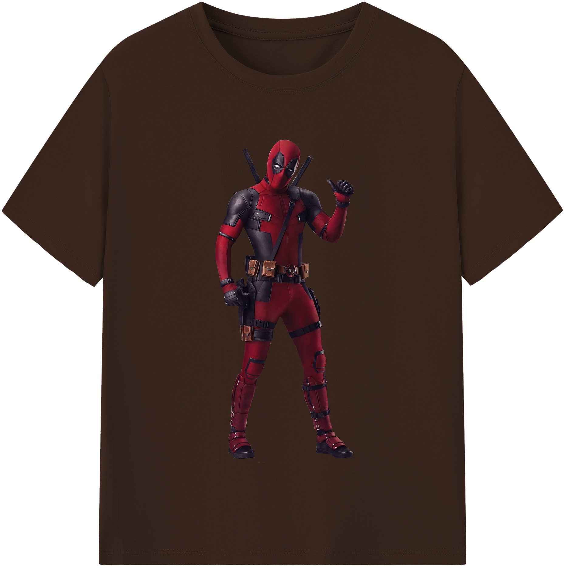 （画像用） Deadpool デッドプール 綿100％半袖Tシャツ（フロントプリント）