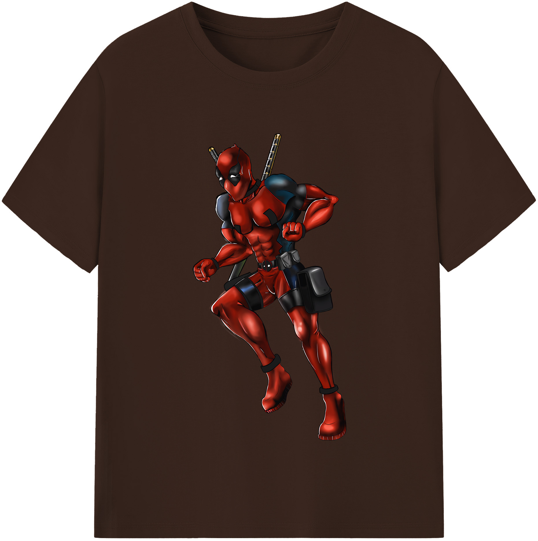 （画像用） Deadpool デッドプール 綿100％半袖Tシャツ（フロントプリント）