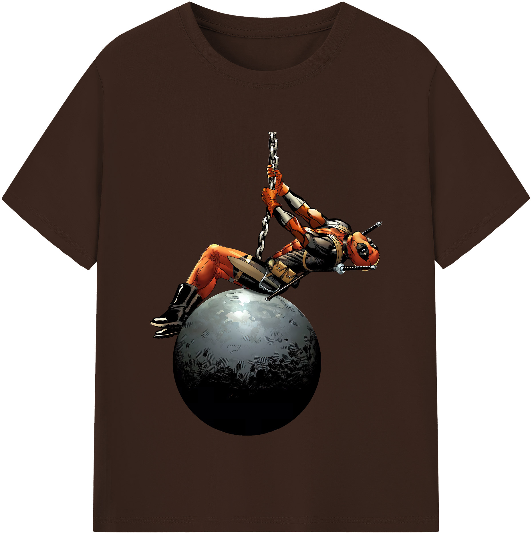 （画像用） Deadpool デッドプール 綿100％半袖Tシャツ（フロントプリント）
