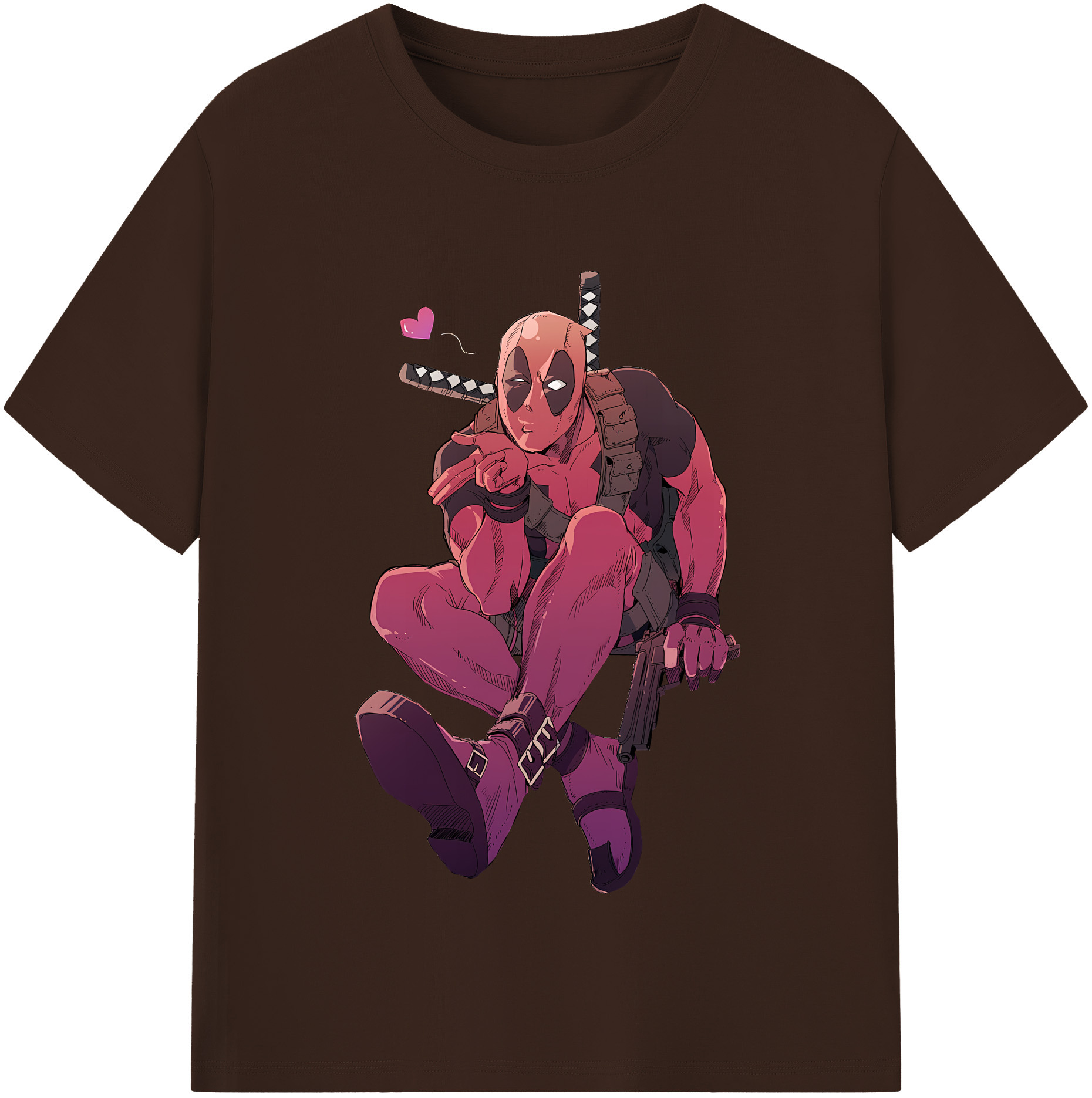 （画像用） Deadpool デッドプール 綿100％半袖Tシャツ（フロントプリント）