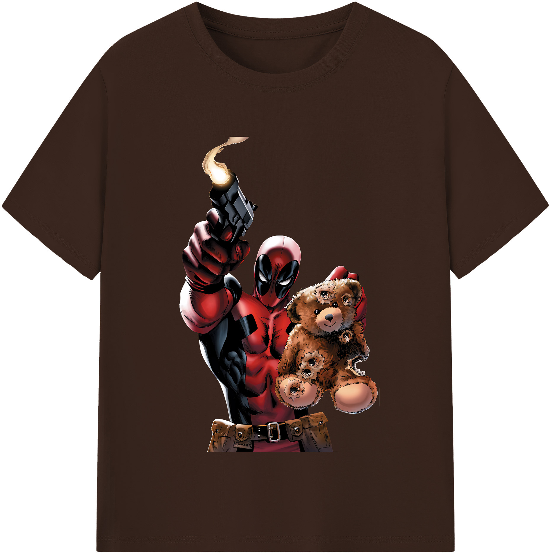 （画像用） Deadpool デッドプール 綿100％半袖Tシャツ（フロントプリント）