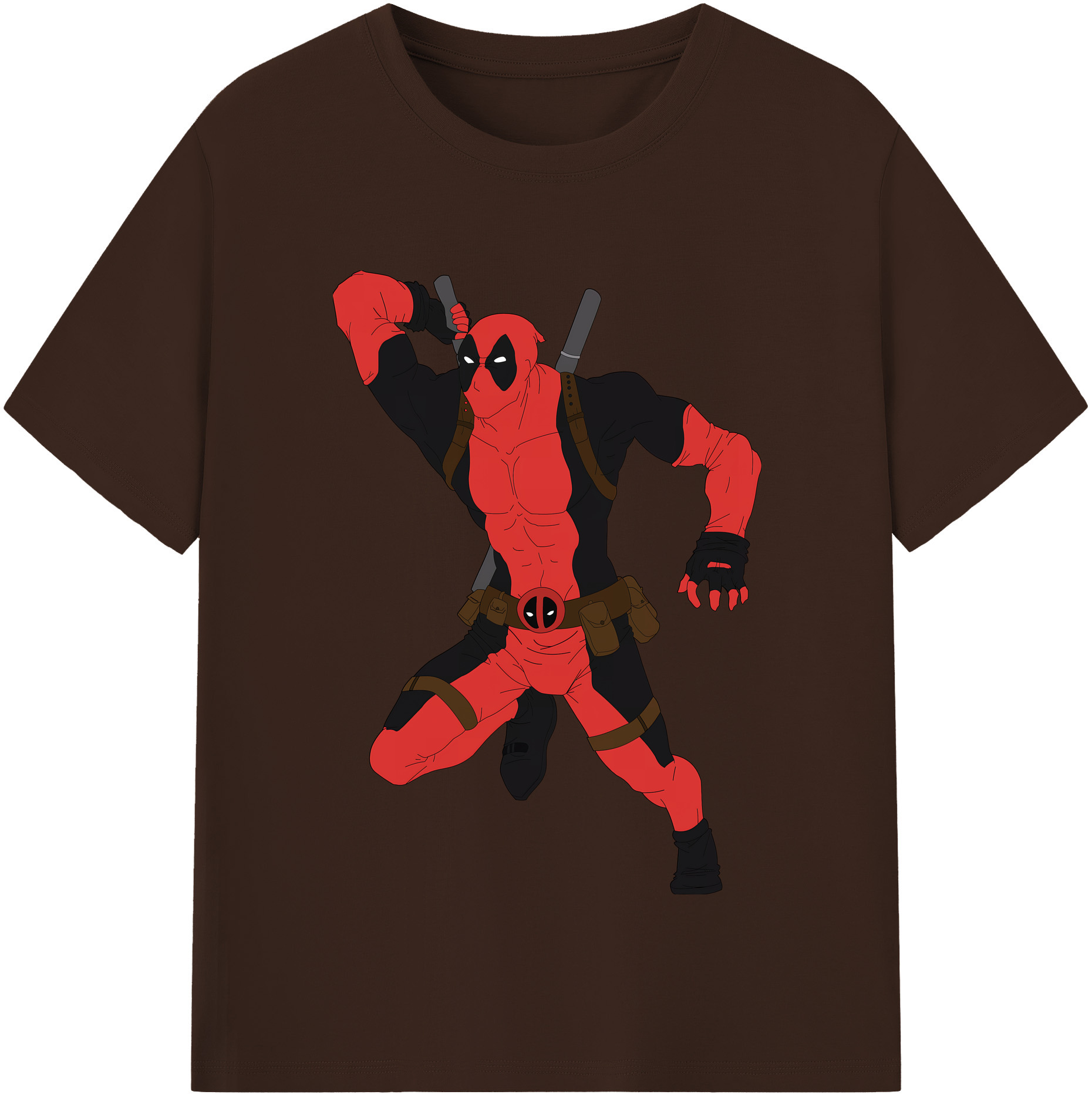 （画像用） Deadpool デッドプール 綿100％半袖Tシャツ（フロントプリント）