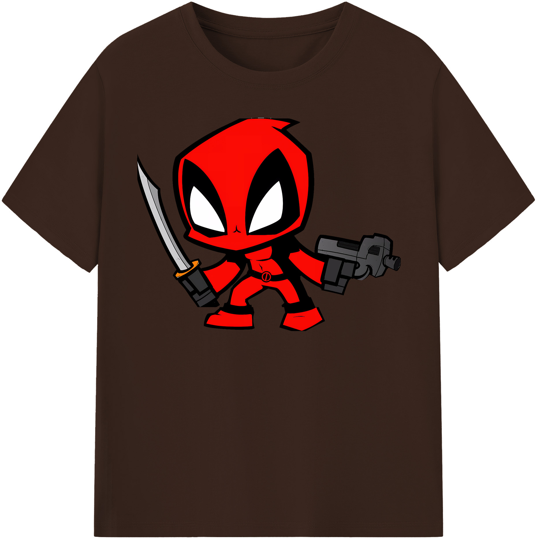 （画像用） Deadpool デッドプール 綿100％半袖Tシャツ（フロントプリント）
