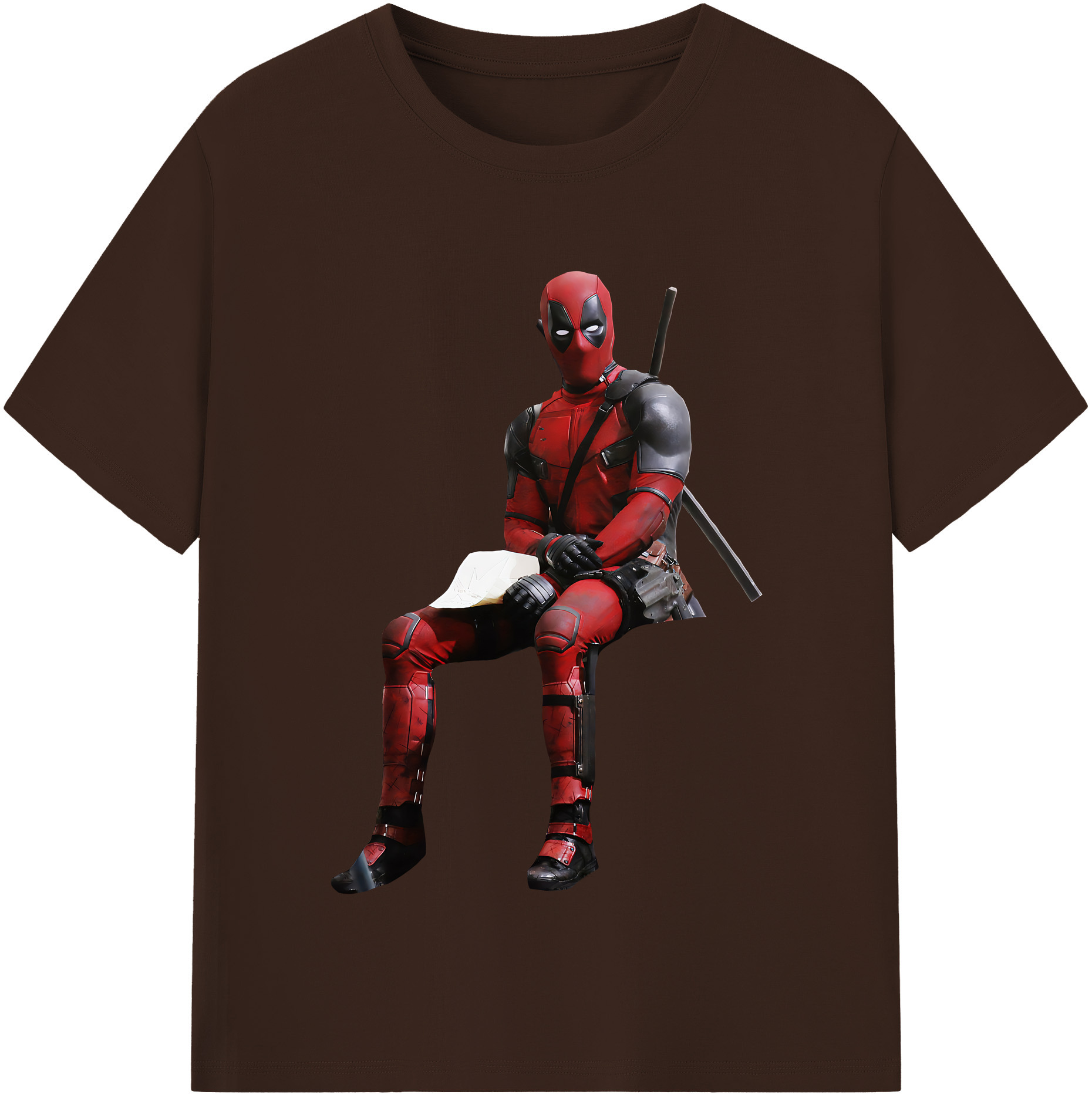 （画像用） Deadpool デッドプール 綿100％半袖Tシャツ（フロントプリント）