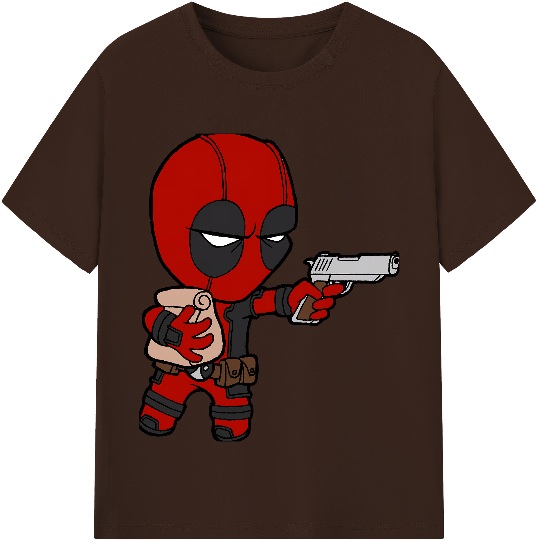 （画像用） Deadpool デッドプール 綿100％半袖Tシャツ（フロントプリント）