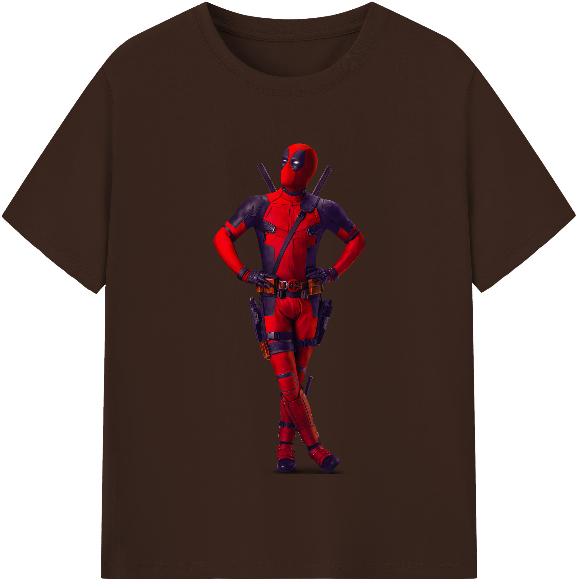 （画像用） Deadpool デッドプール 綿100％半袖Tシャツ（フロントプリント）