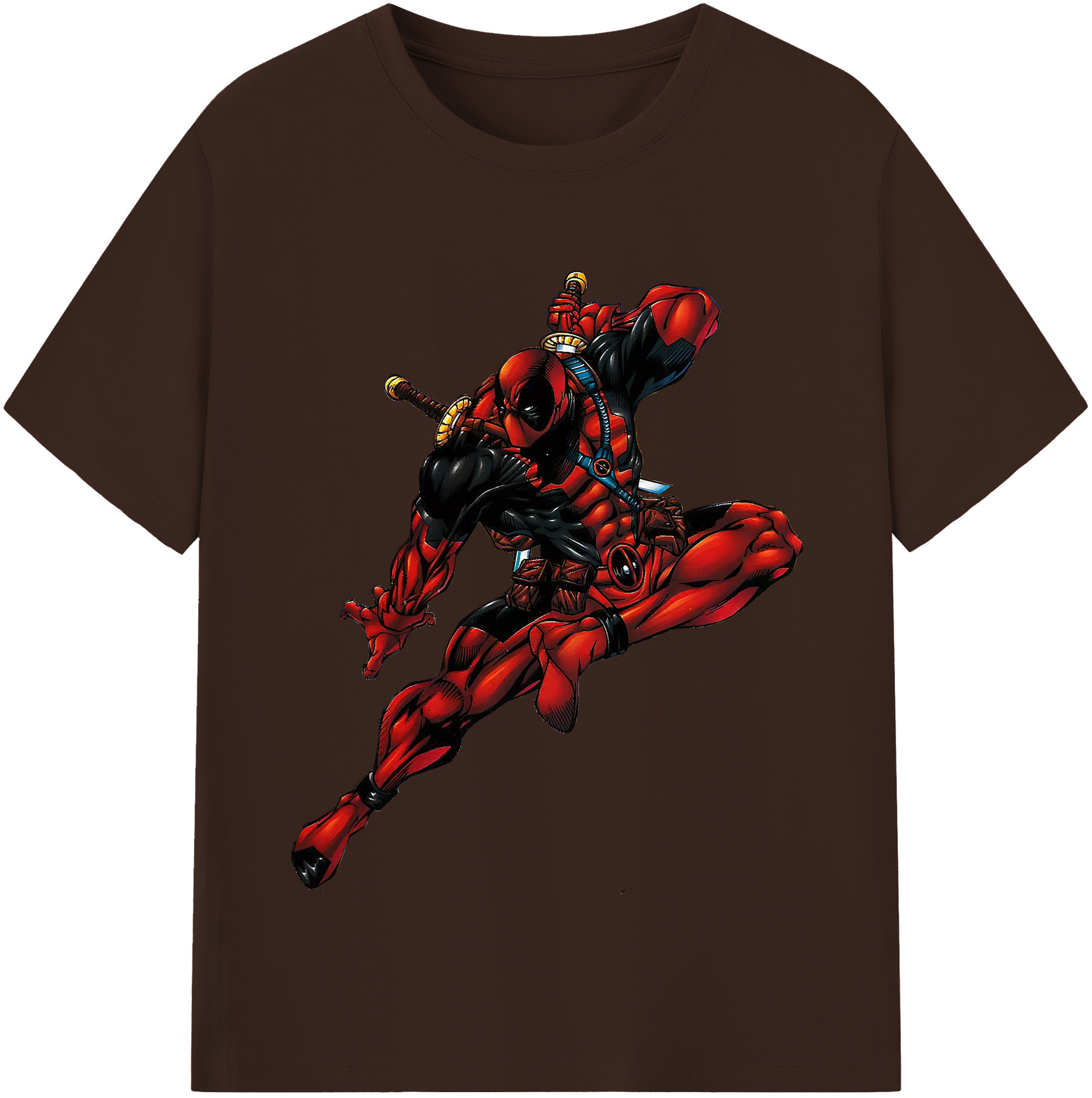 （画像用） Deadpool デッドプール 綿100％半袖Tシャツ（フロントプリント）