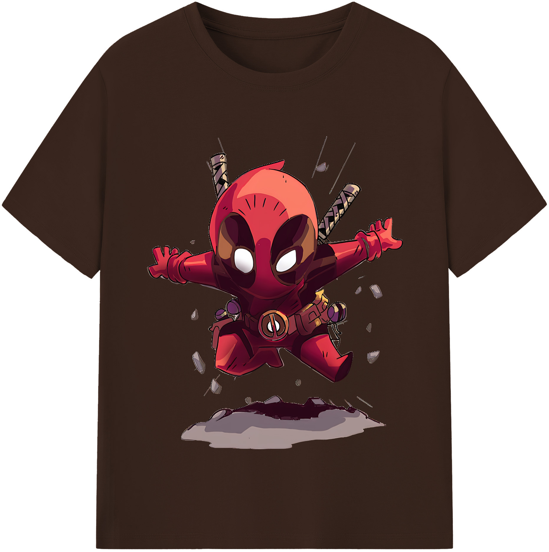 （画像用） Deadpool デッドプール 綿100％半袖Tシャツ（フロントプリント）