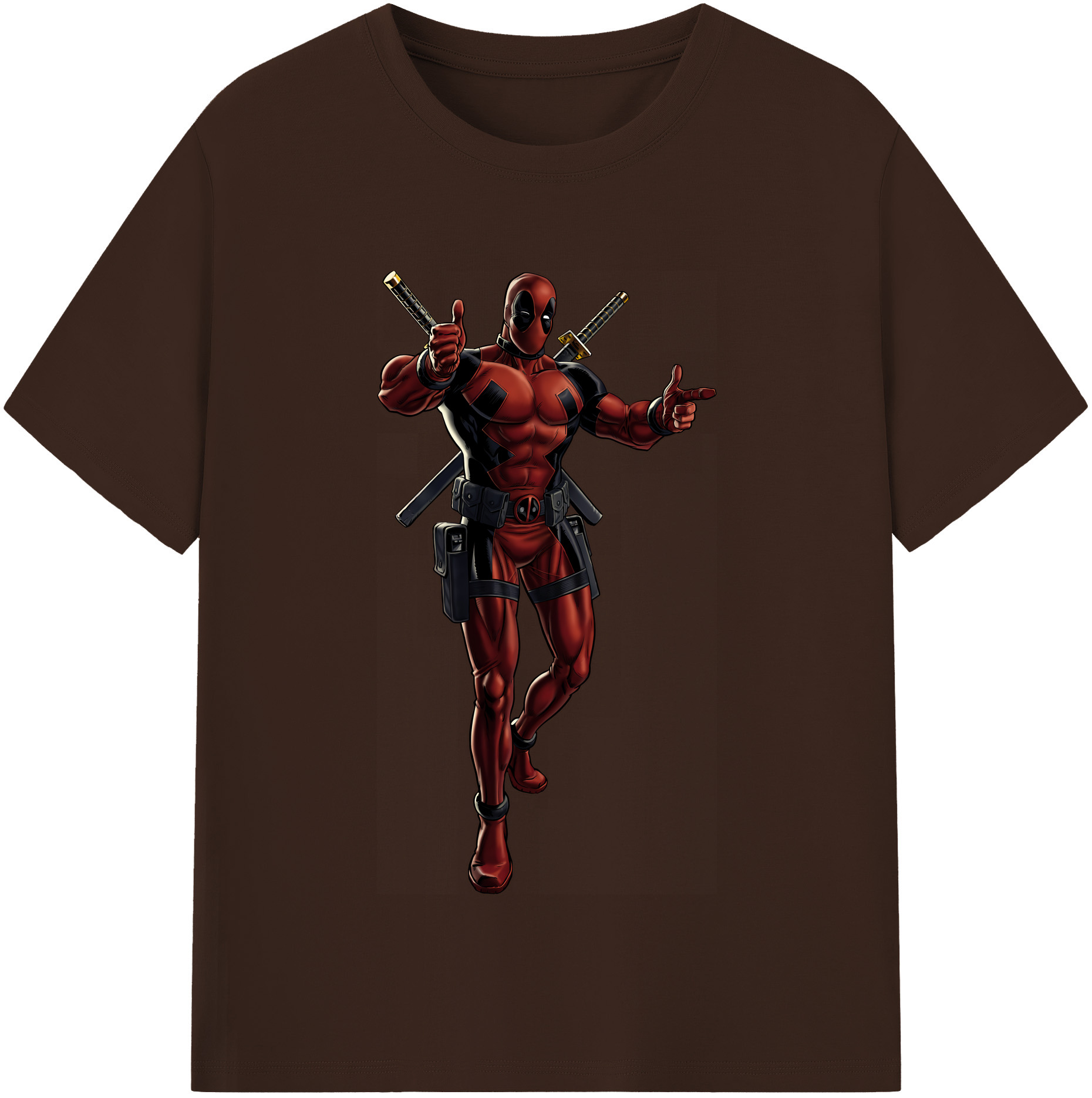 （画像用） Deadpool デッドプール 綿100％半袖Tシャツ（フロントプリント）