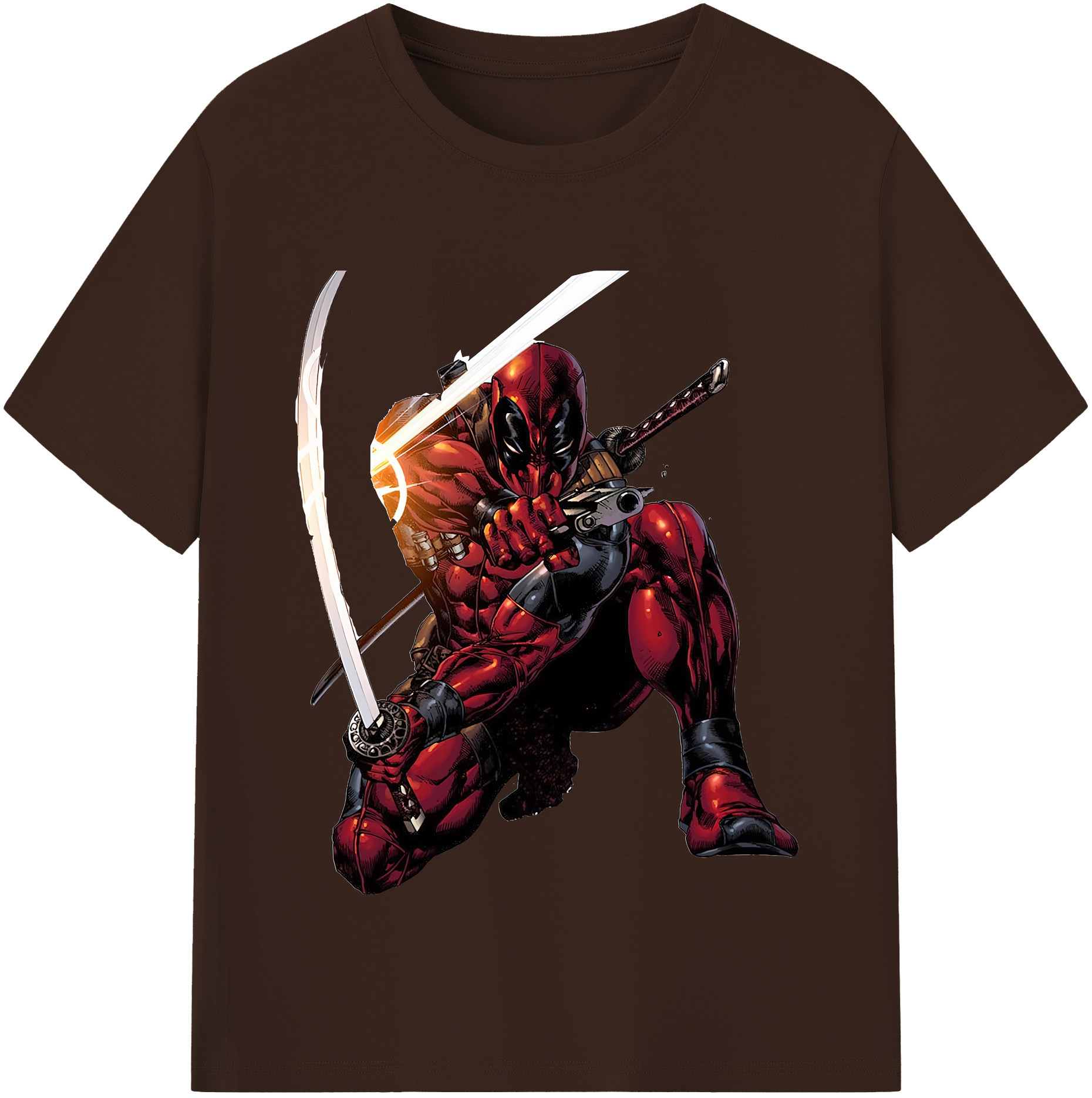 （画像用） Deadpool デッドプール 綿100％半袖Tシャツ（フロントプリント）