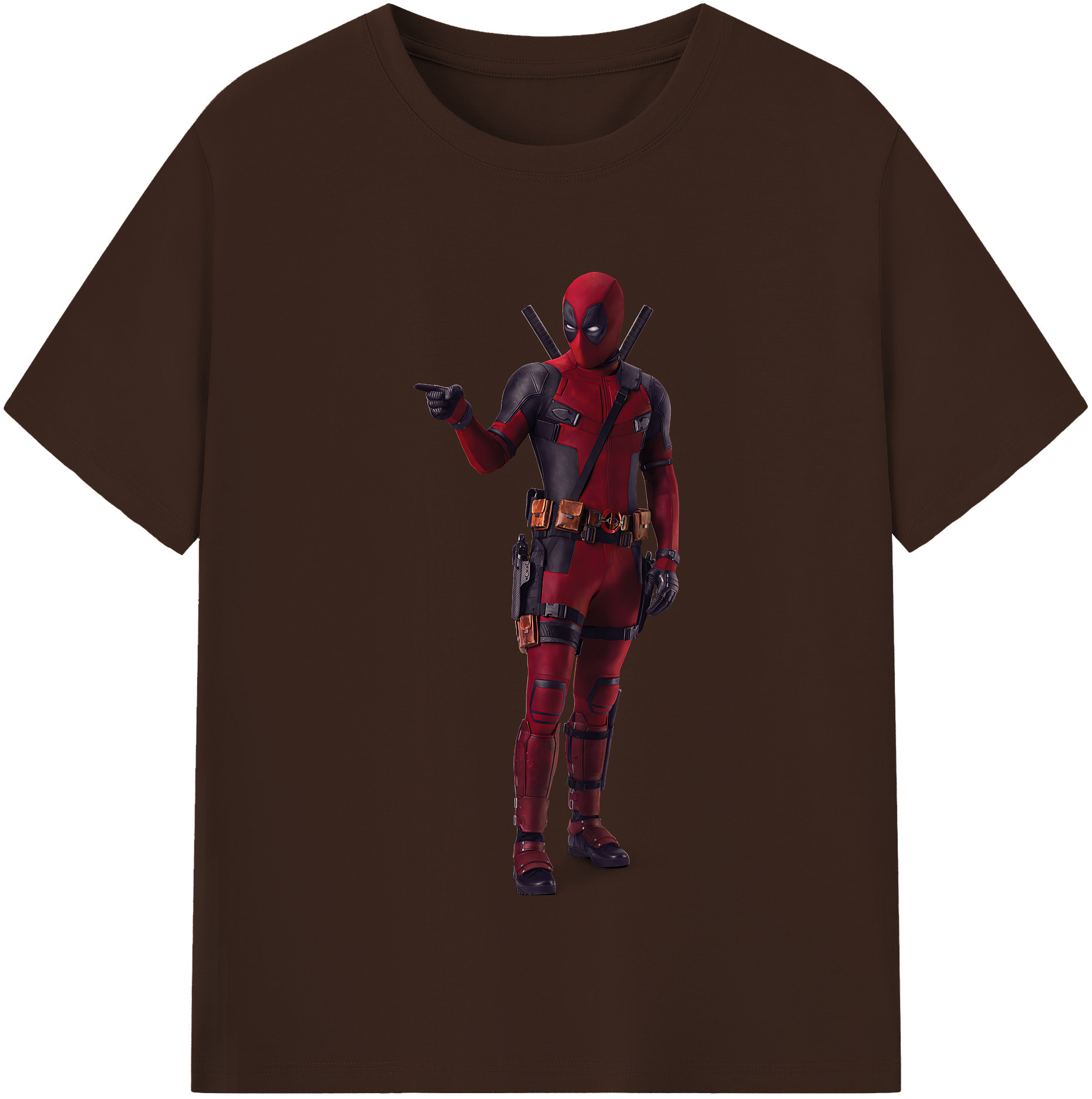 （画像用） Deadpool デッドプール 綿100％半袖Tシャツ（フロントプリント）