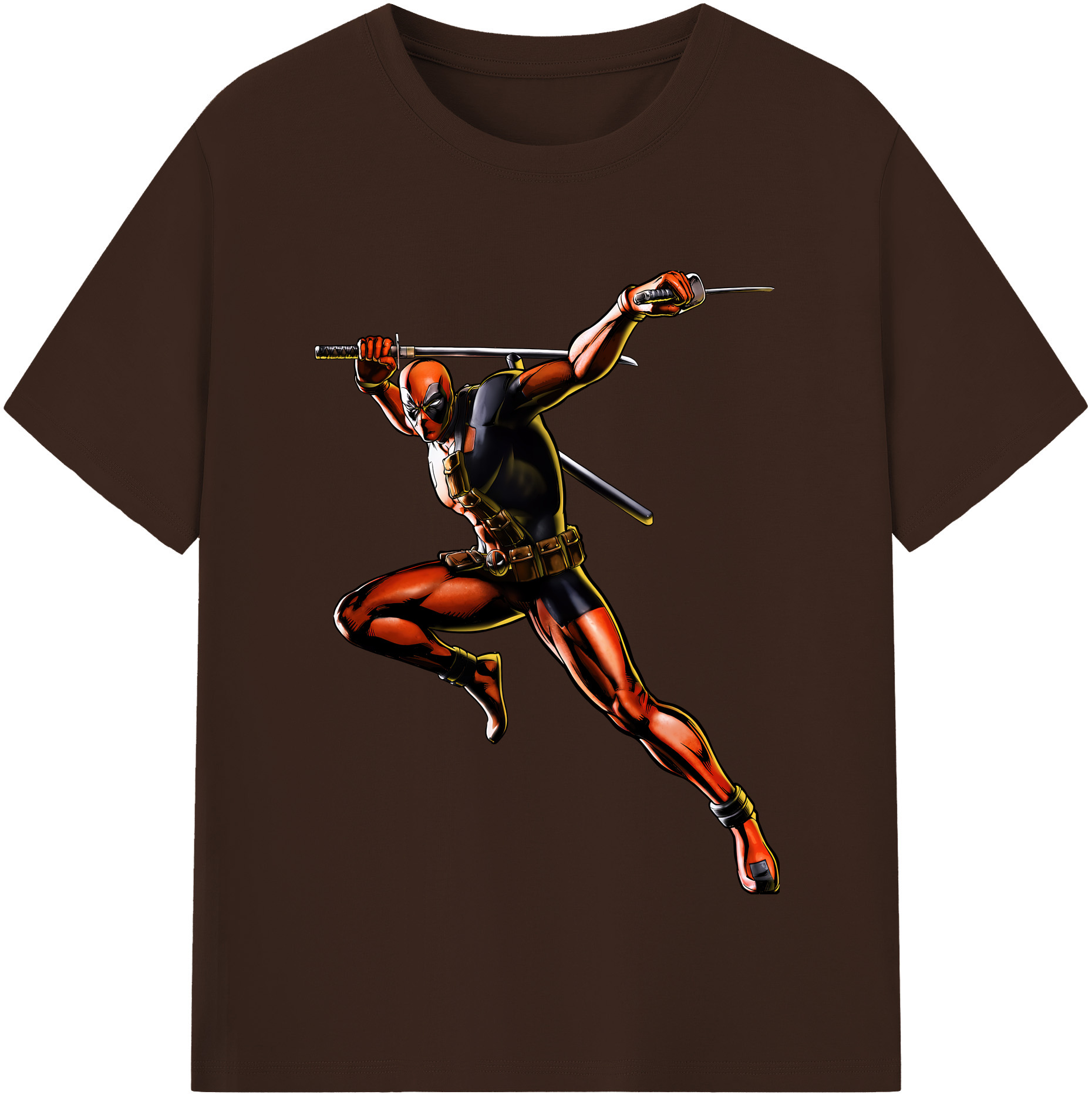 （画像用） Deadpool デッドプール 綿100％半袖Tシャツ（フロントプリント）