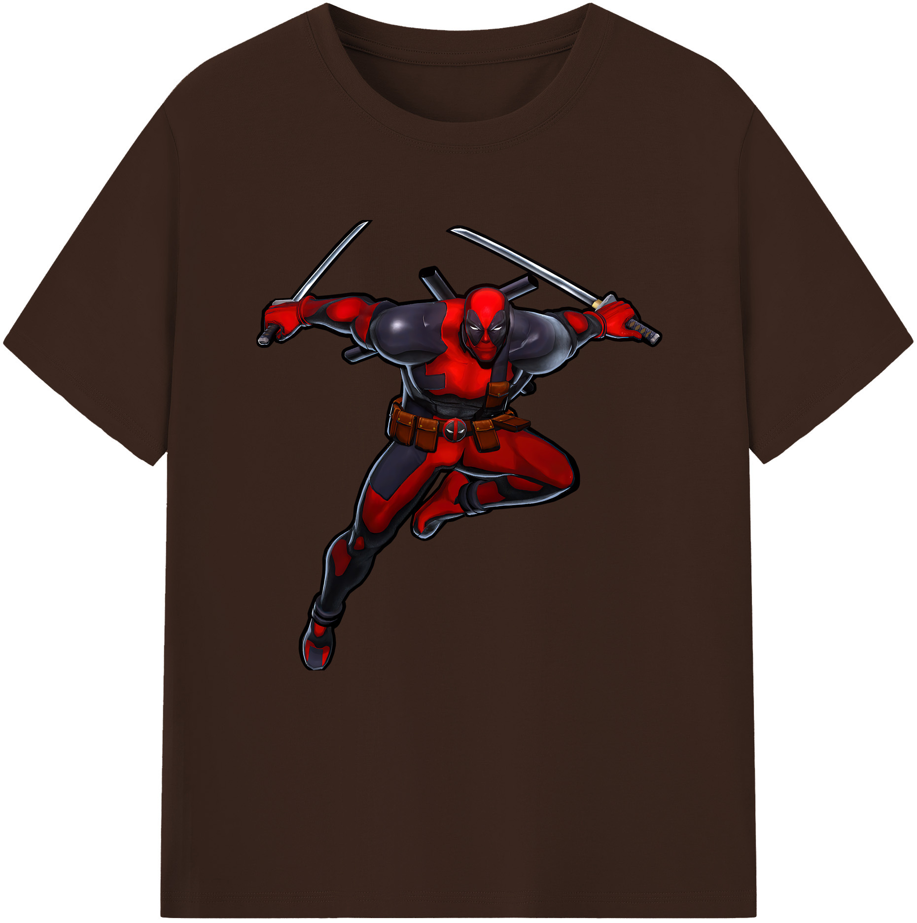 （画像用） Deadpool デッドプール 綿100％半袖Tシャツ（フロントプリント）