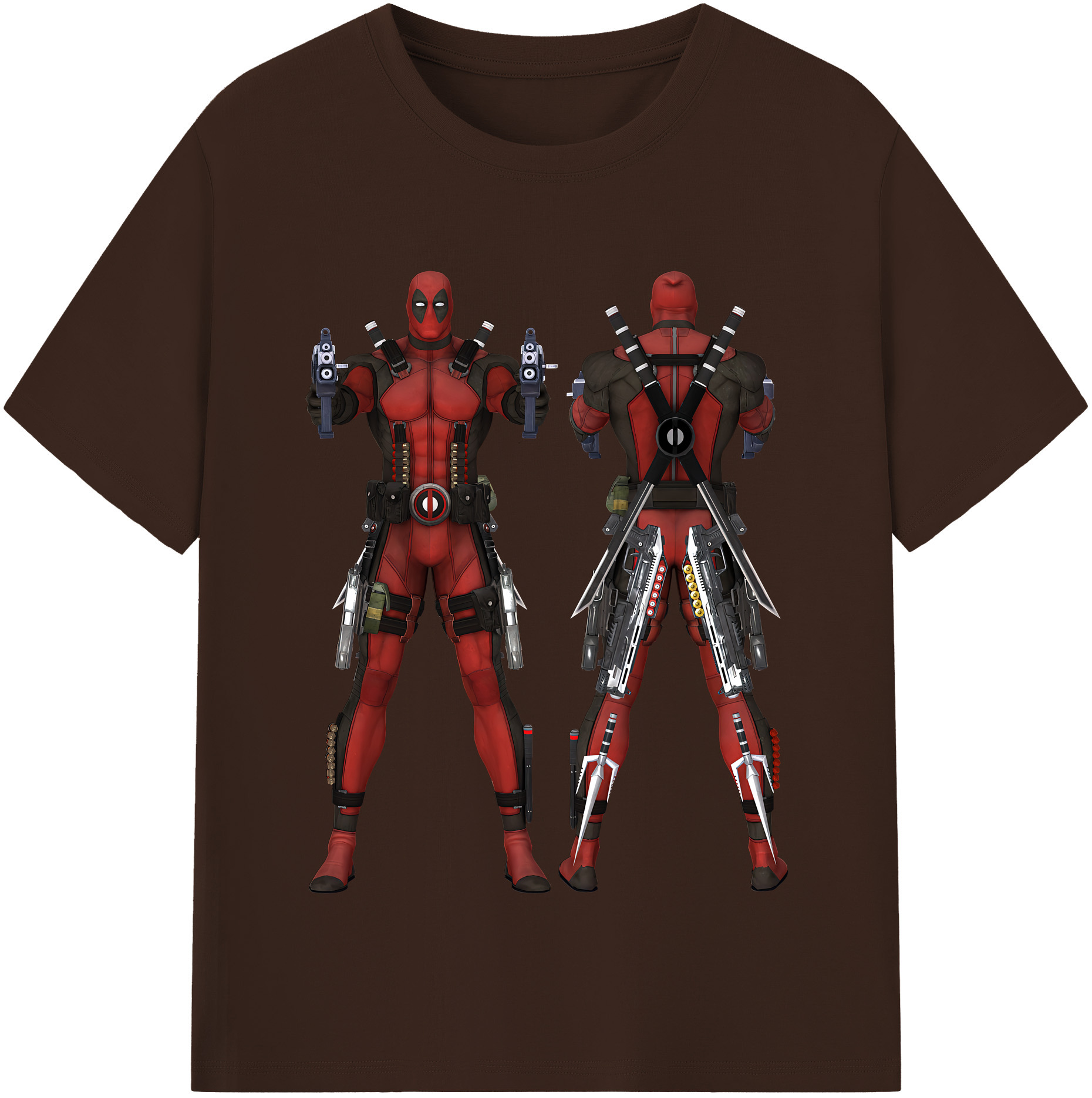（画像用） Deadpool デッドプール 綿100％半袖Tシャツ（フロントプリント）