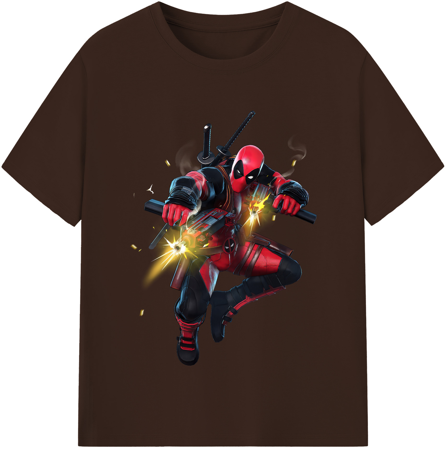（画像用） Deadpool デッドプール 綿100％半袖Tシャツ（フロントプリント）