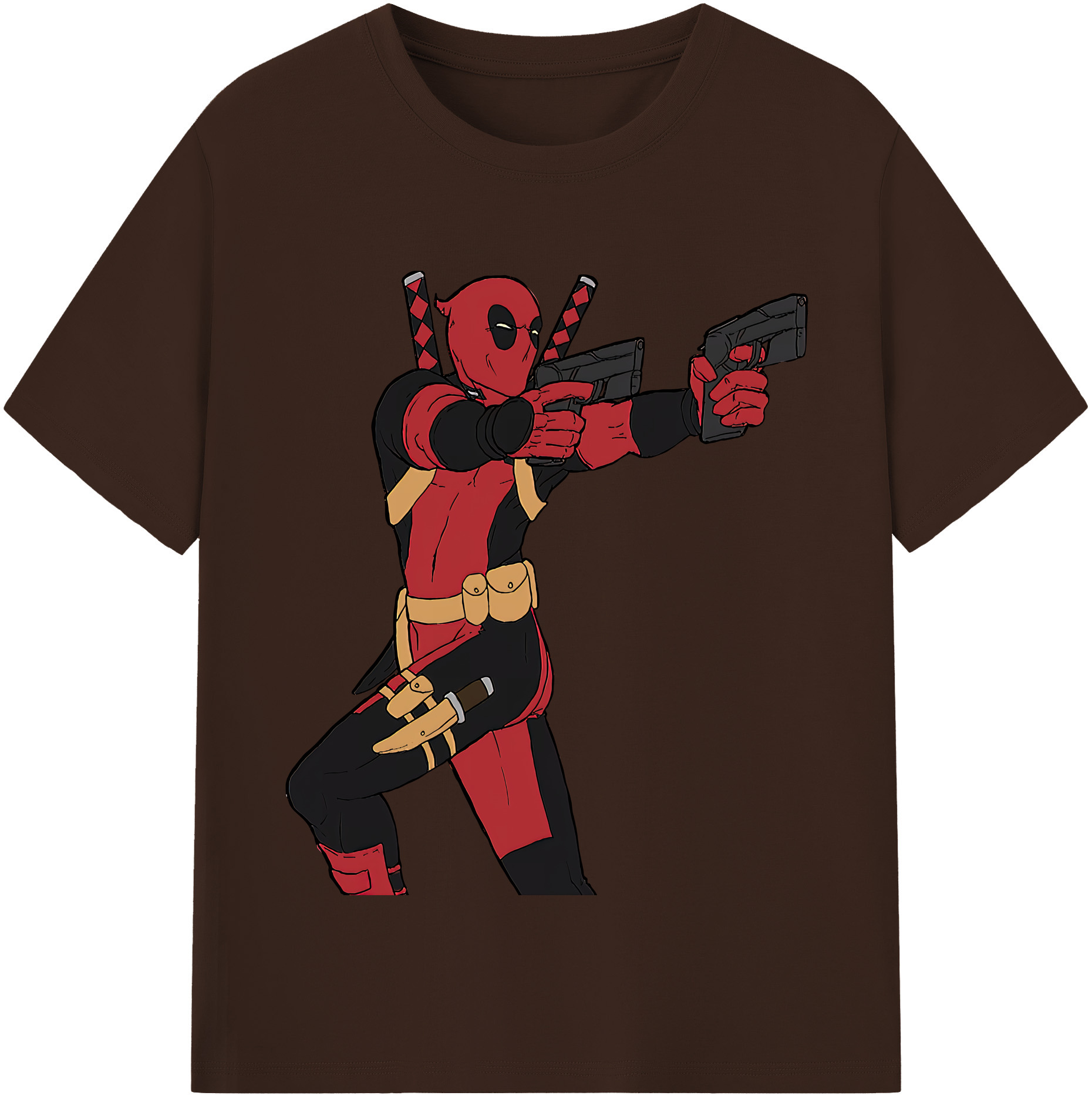 （画像用） Deadpool デッドプール 綿100％半袖Tシャツ（フロントプリント）