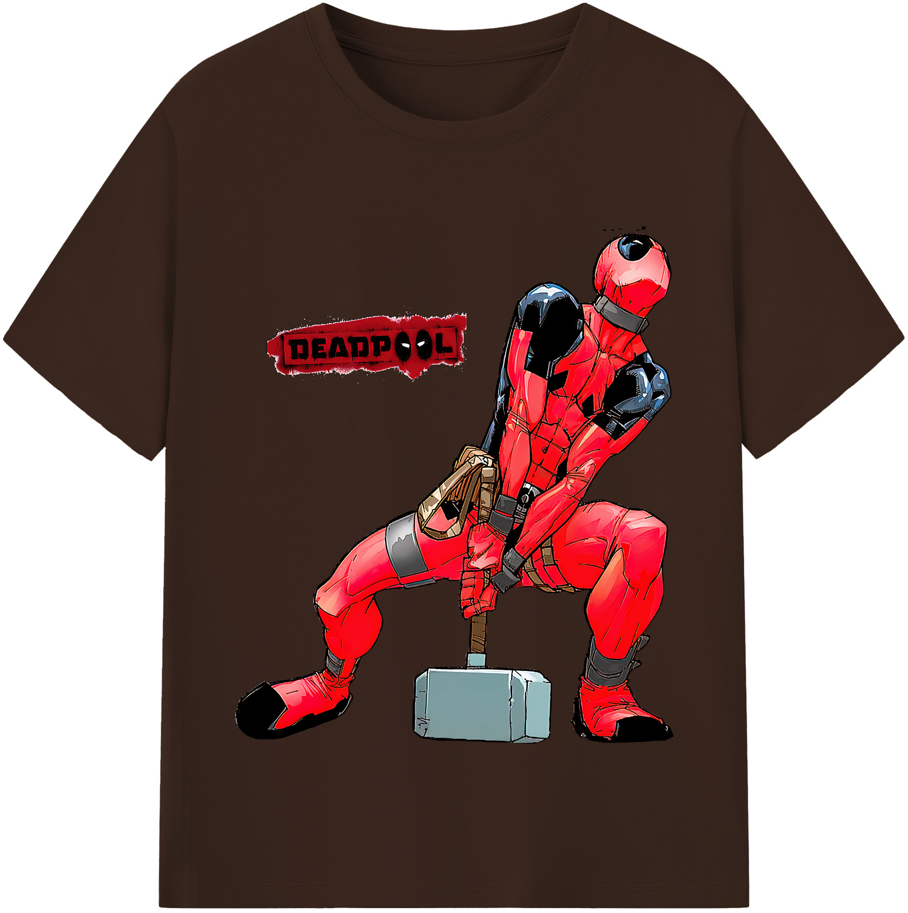 （画像用） Deadpool デッドプール 綿100％半袖Tシャツ（フロントプリント）