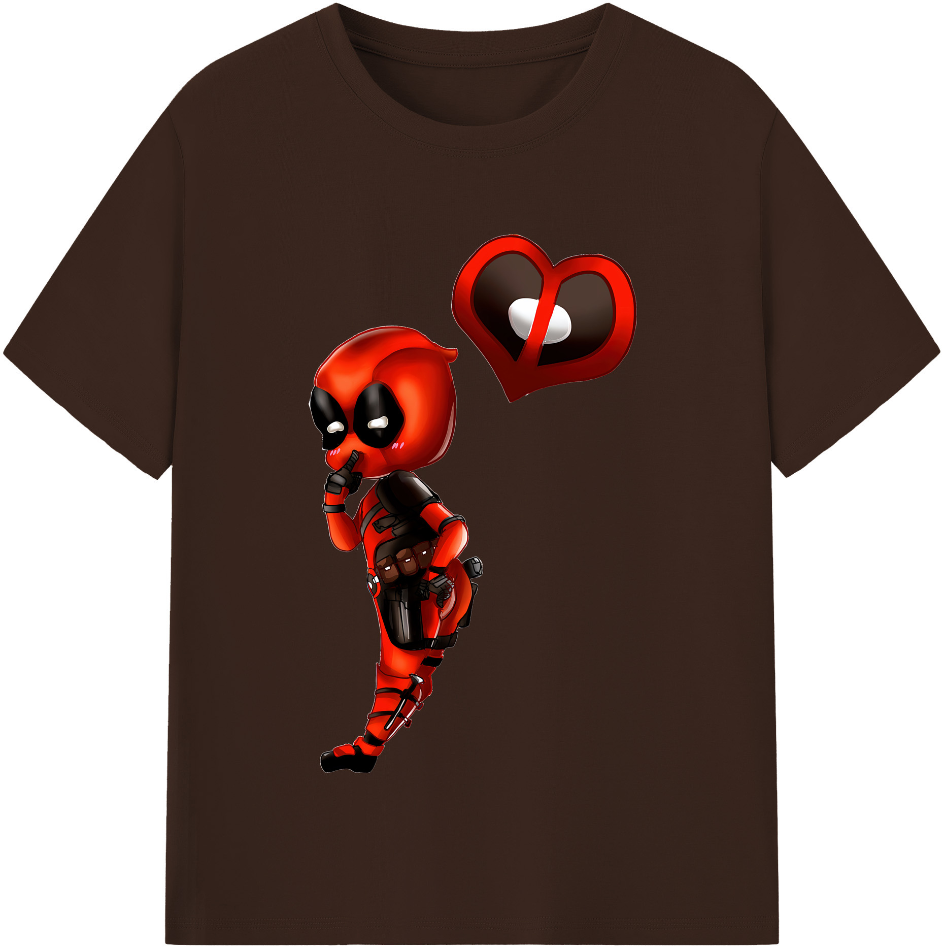 （画像用） Deadpool デッドプール 綿100％半袖Tシャツ（フロントプリント）