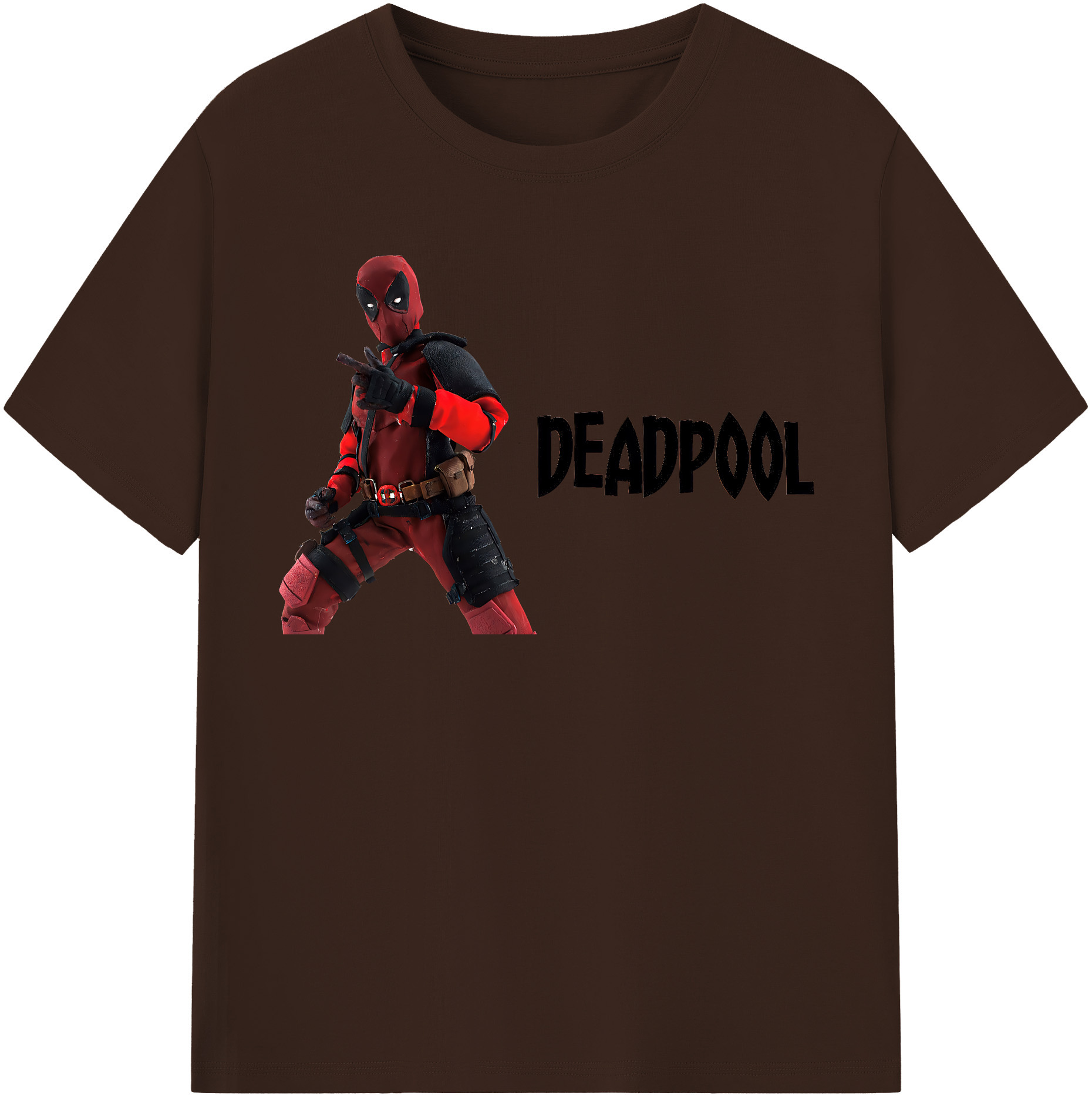 （画像用） Deadpool デッドプール 綿100％半袖Tシャツ（フロントプリント）