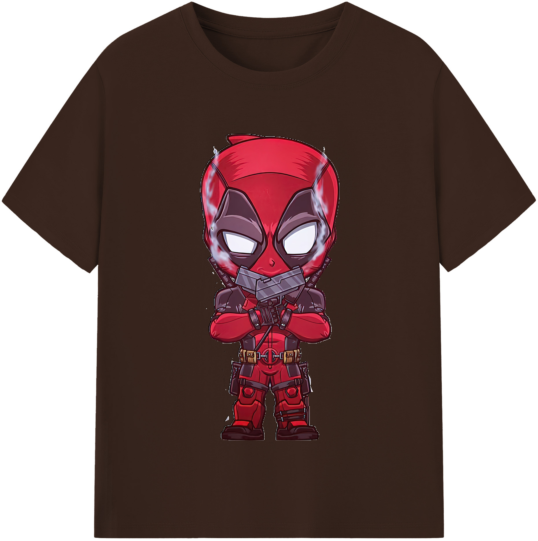 （画像用） Deadpool デッドプール 綿100％半袖Tシャツ（フロントプリント）
