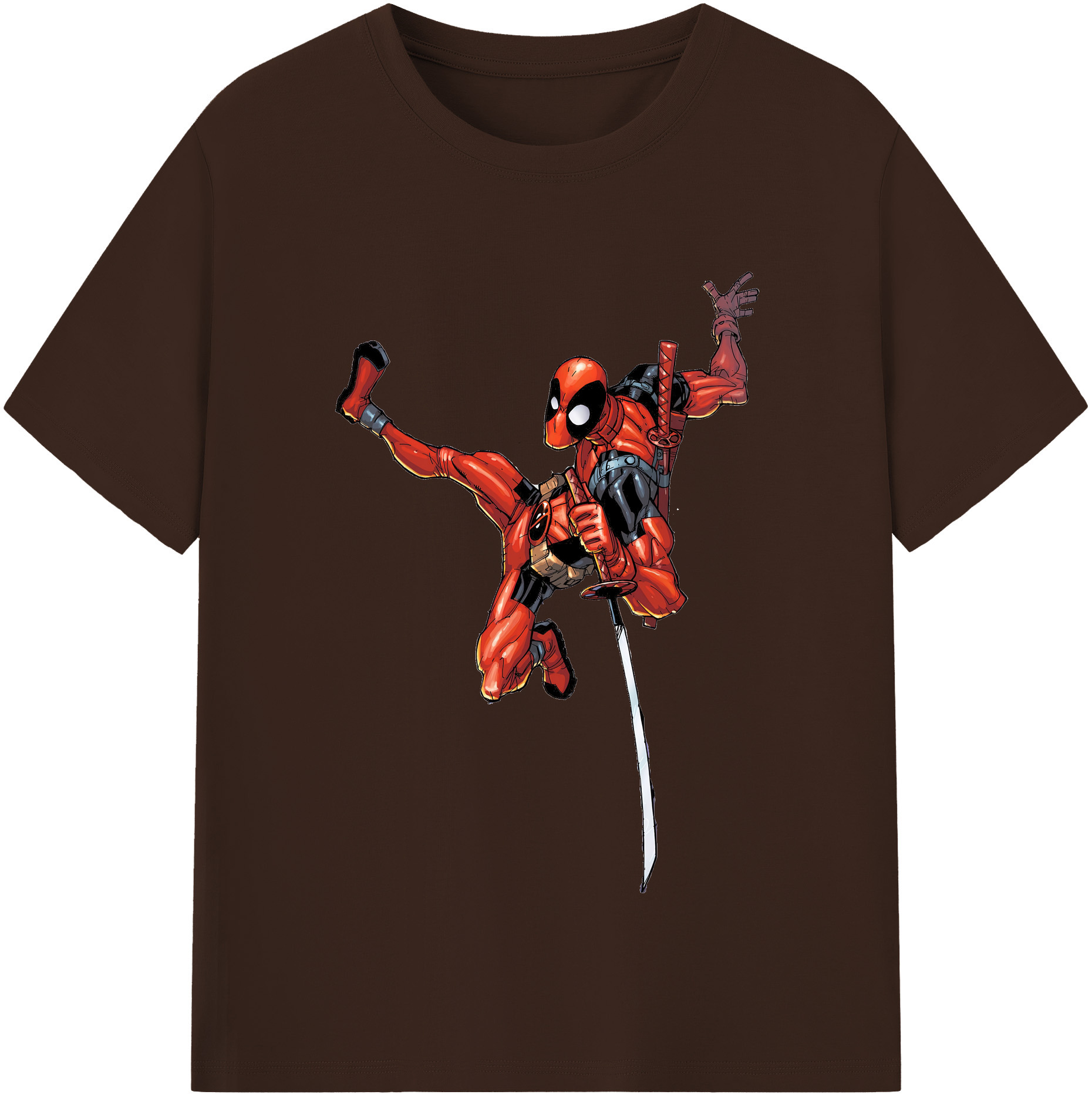 （画像用） Deadpool デッドプール 綿100％半袖Tシャツ（フロントプリント）