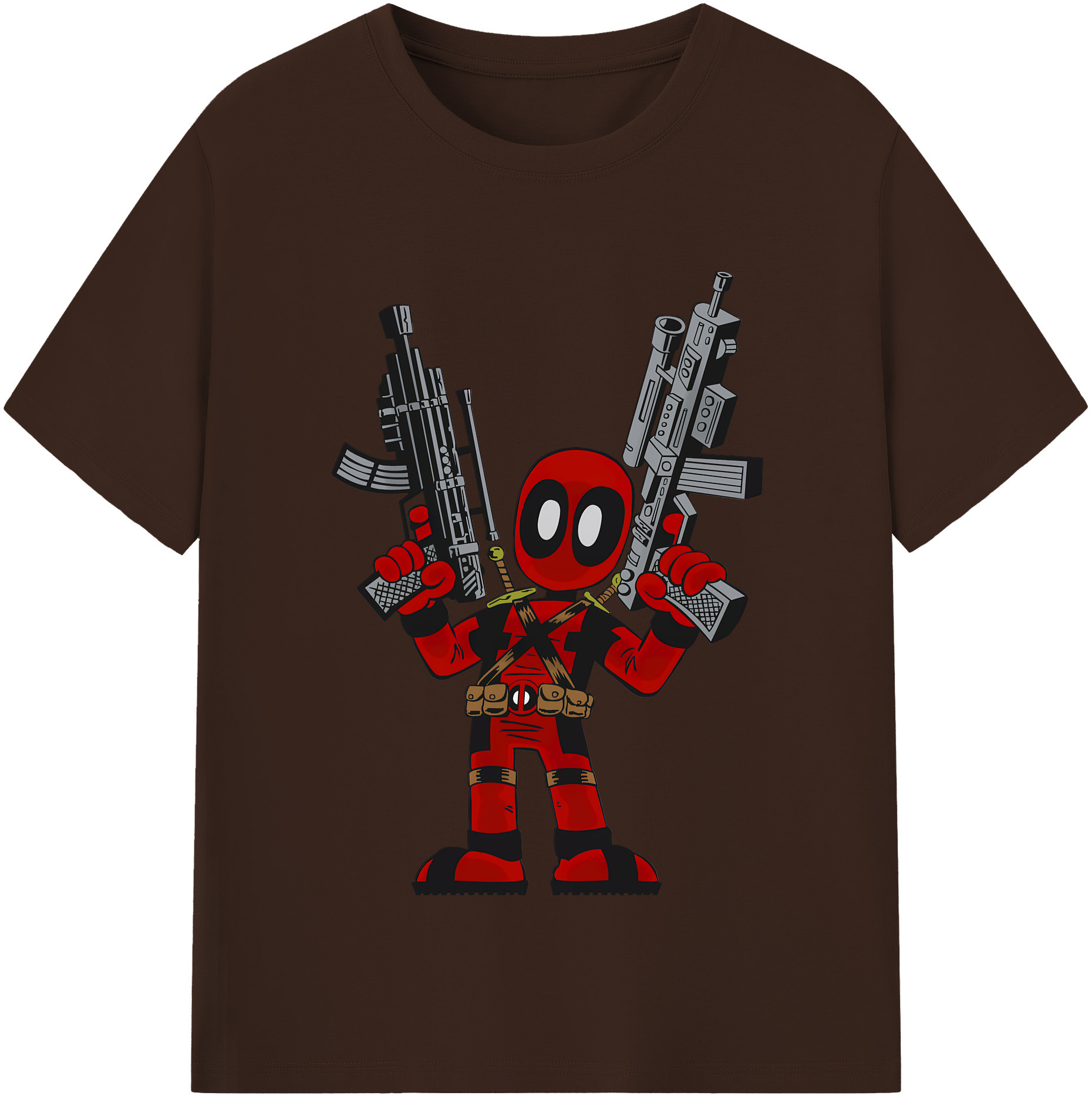 （画像用） Deadpool デッドプール 綿100％半袖Tシャツ（フロントプリント）