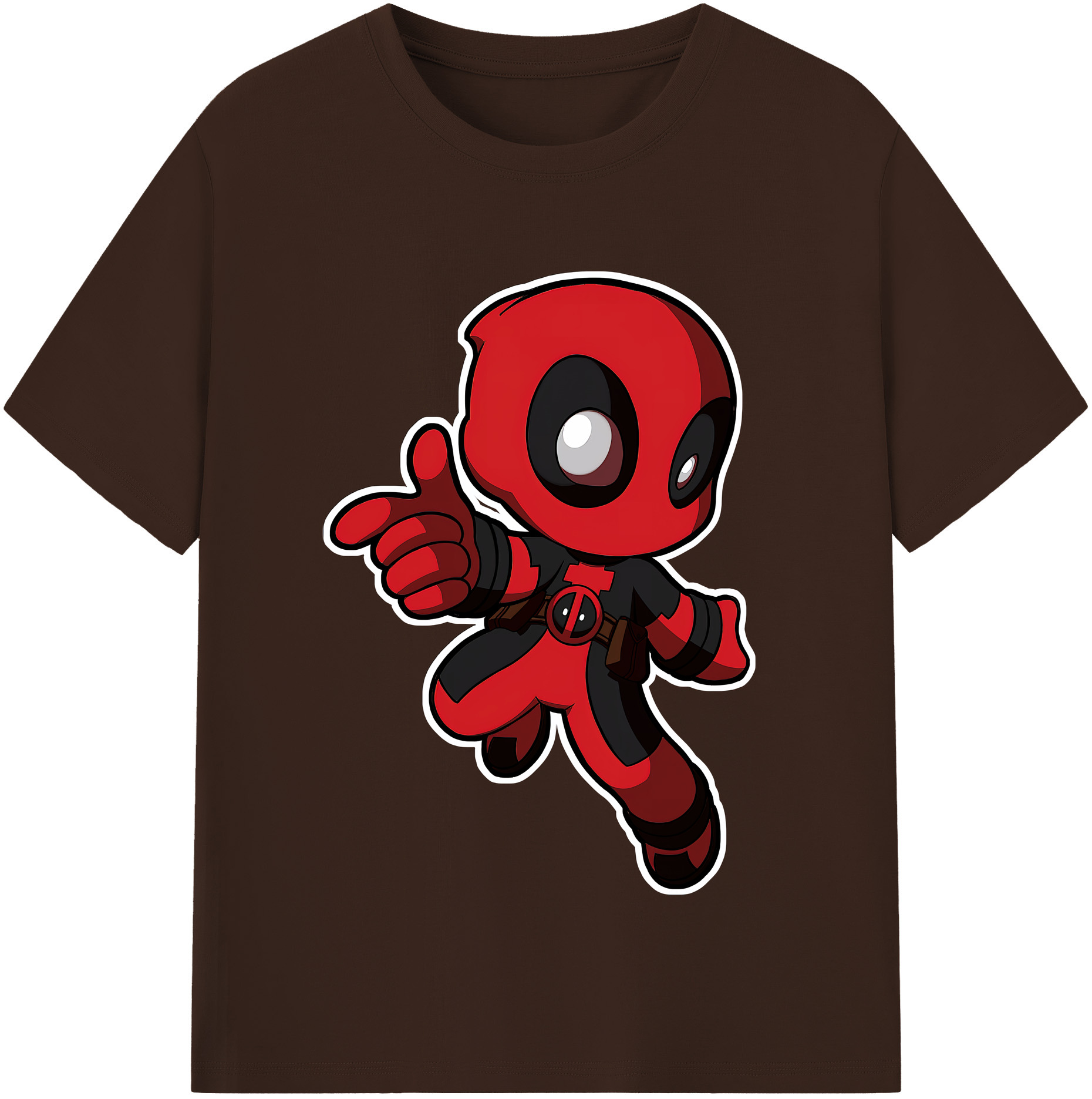 （画像用） Deadpool デッドプール 綿100％半袖Tシャツ（フロントプリント）