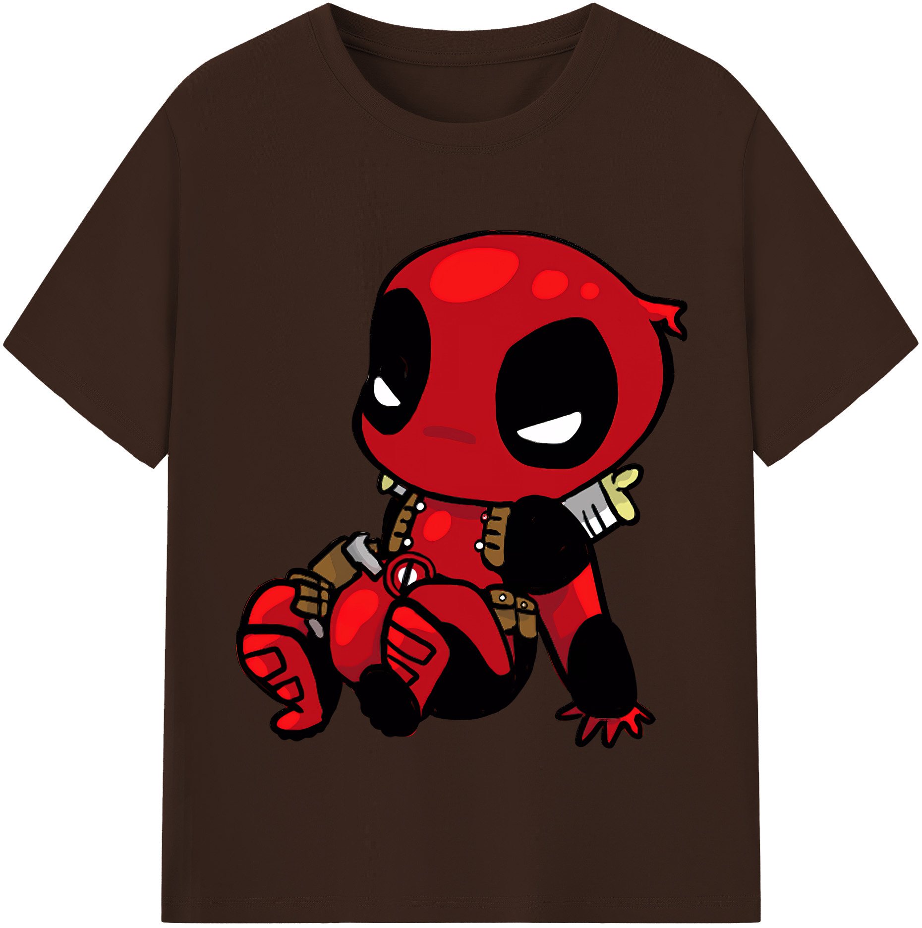 （画像用） Deadpool デッドプール 綿100％半袖Tシャツ（フロントプリント）