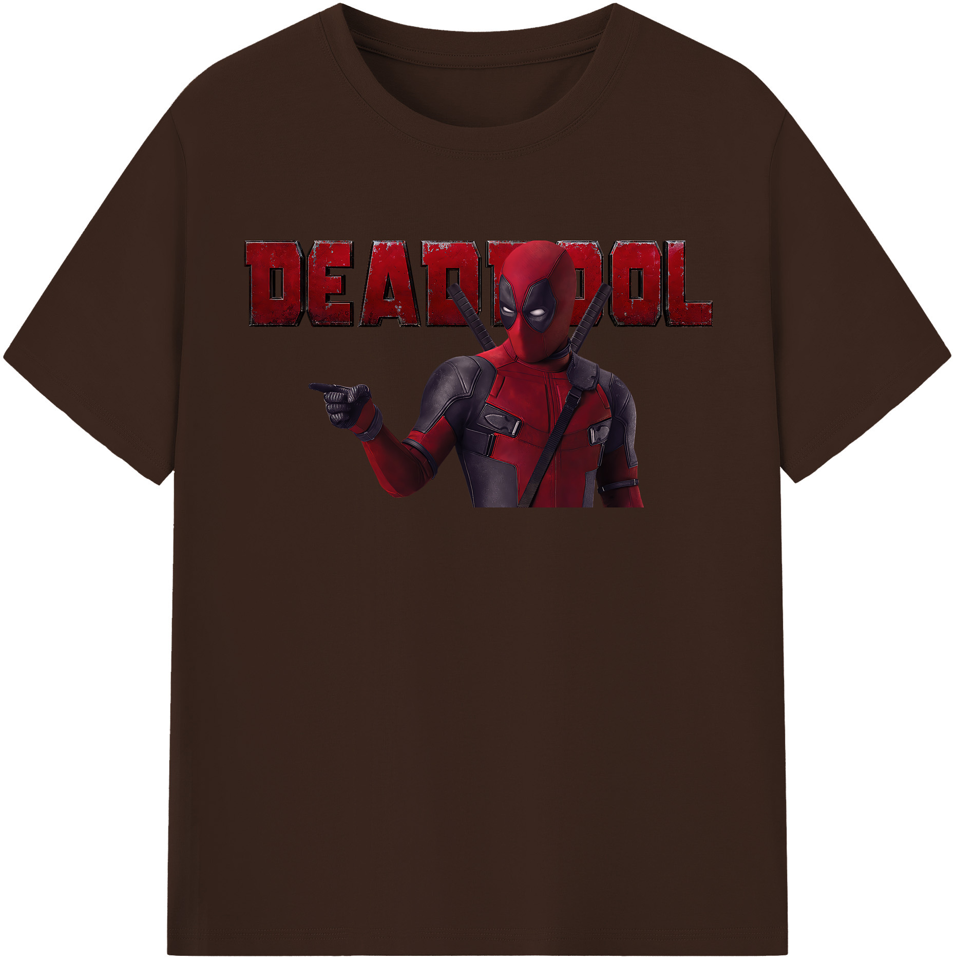 （画像用） Deadpool デッドプール 綿100％半袖Tシャツ（フロントプリント）
