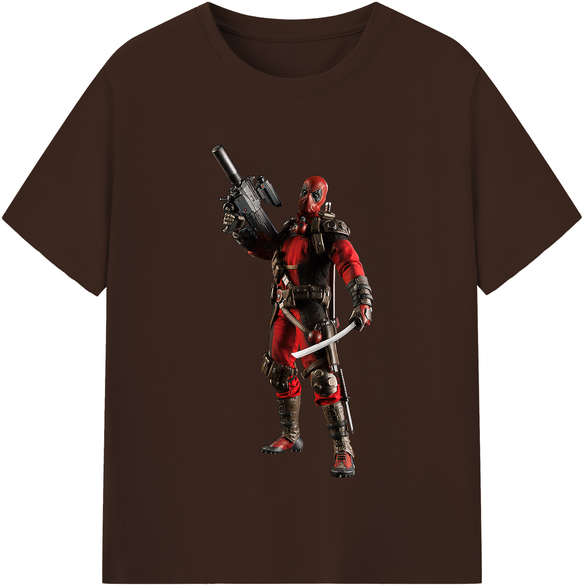 （画像用） Deadpool デッドプール 綿100％半袖Tシャツ（フロントプリント）