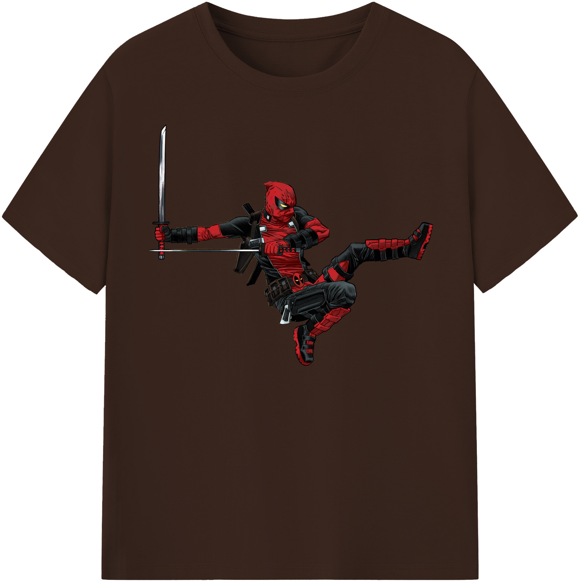 （画像用） Deadpool デッドプール 綿100％半袖Tシャツ（フロントプリント）
