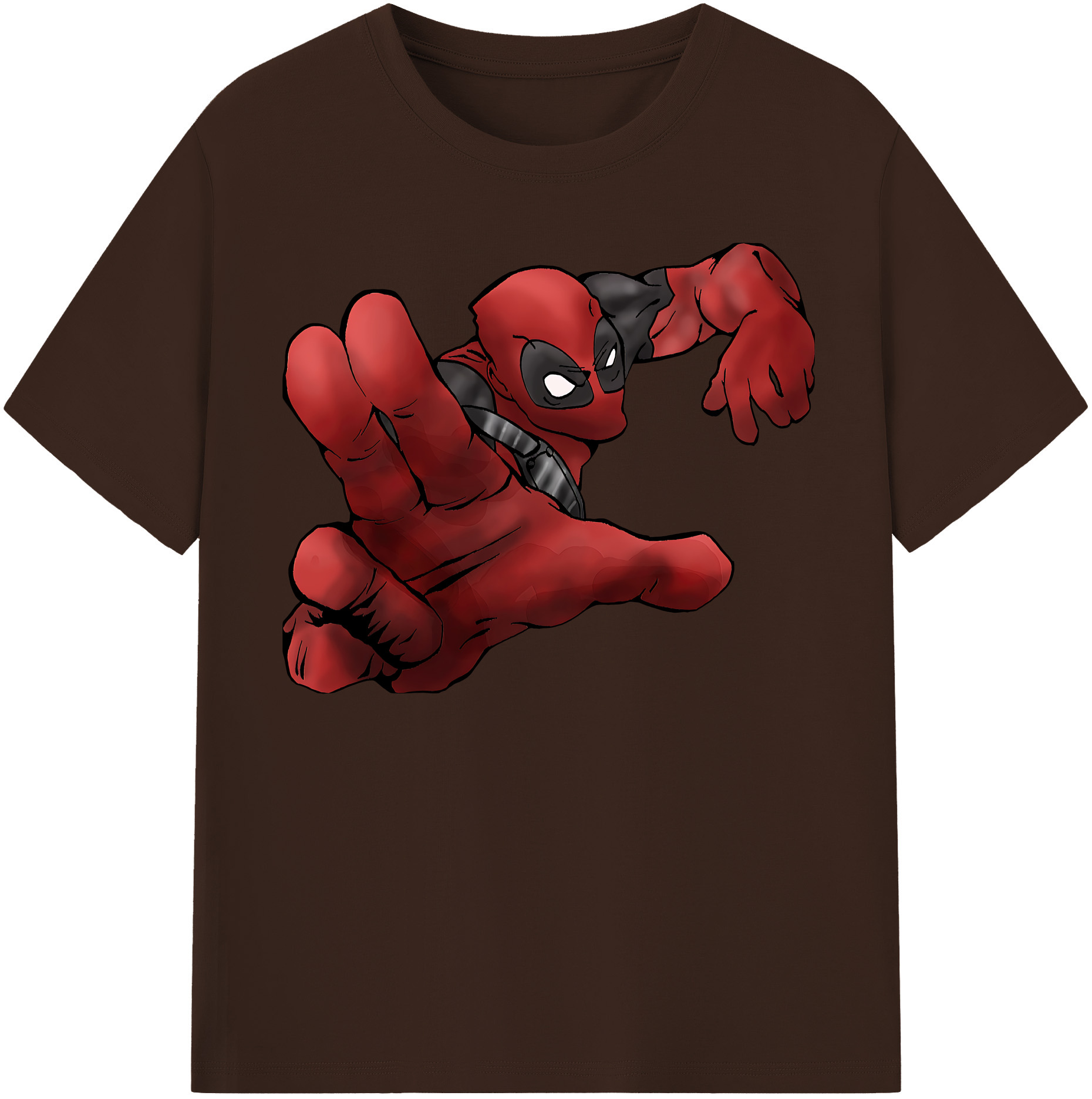 （画像用） Deadpool デッドプール 綿100％半袖Tシャツ（フロントプリント）
