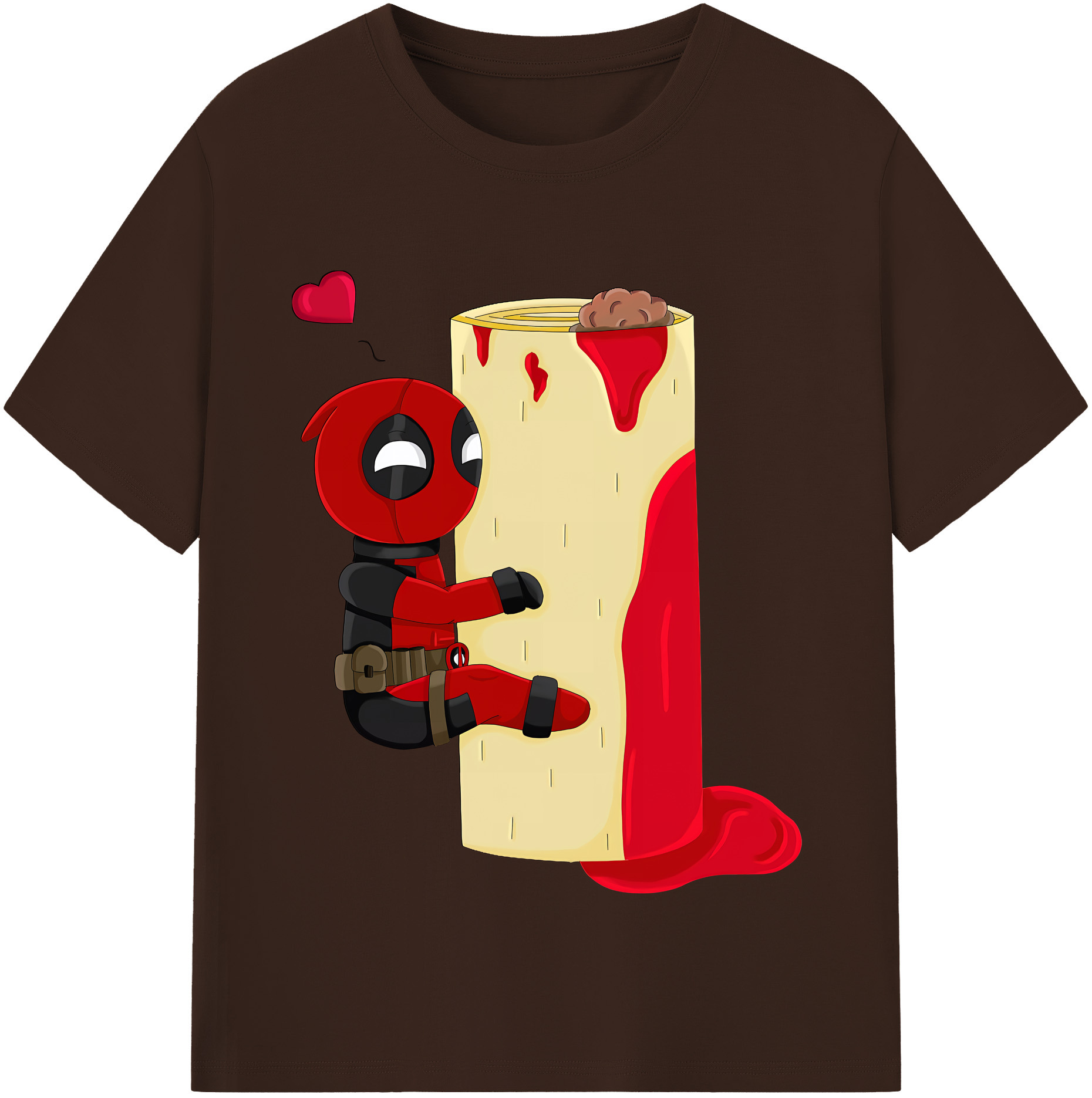 （画像用） Deadpool デッドプール 綿100％半袖Tシャツ（フロントプリント）
