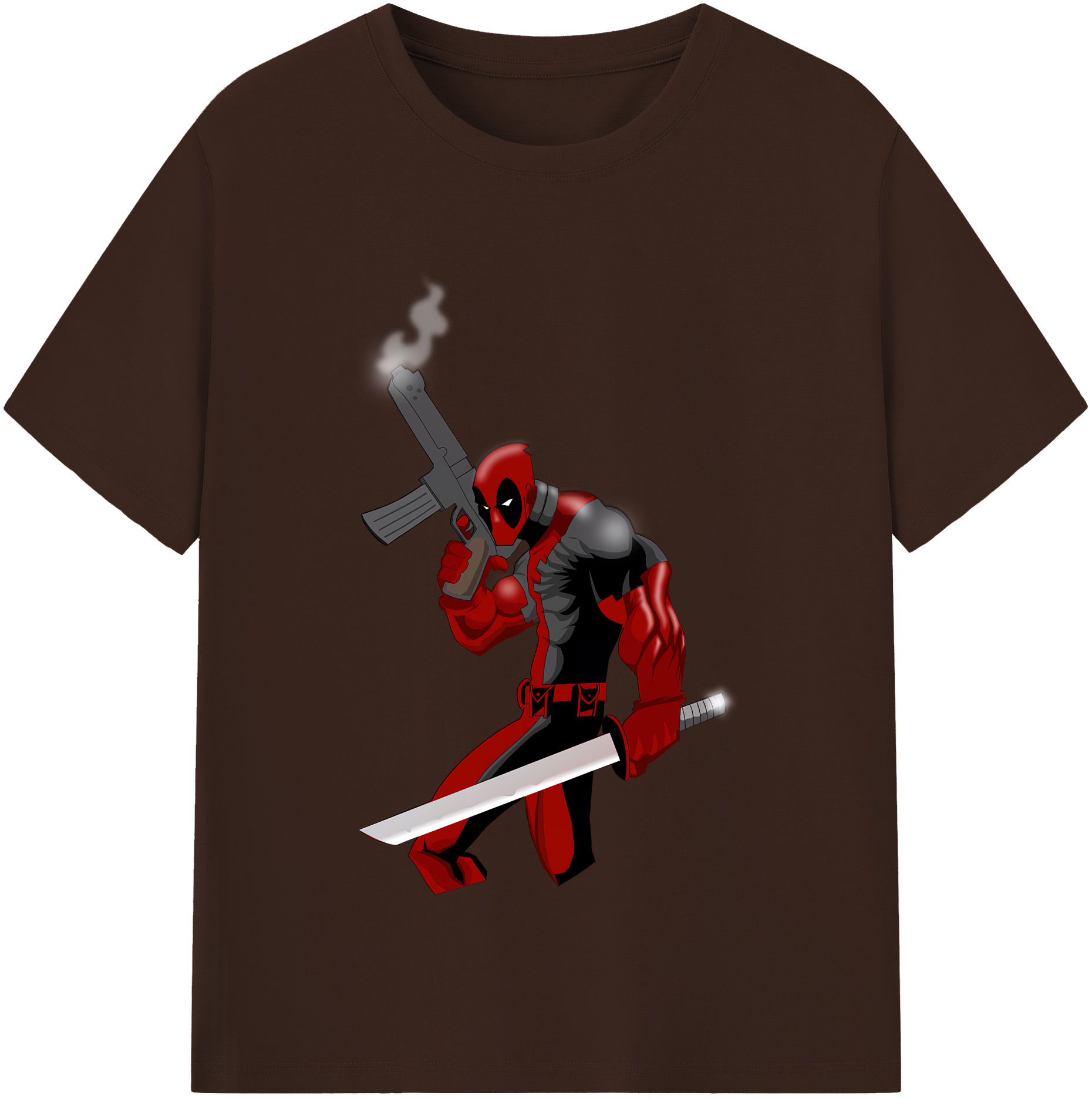 （画像用） Deadpool デッドプール 綿100％半袖Tシャツ（フロントプリント）
